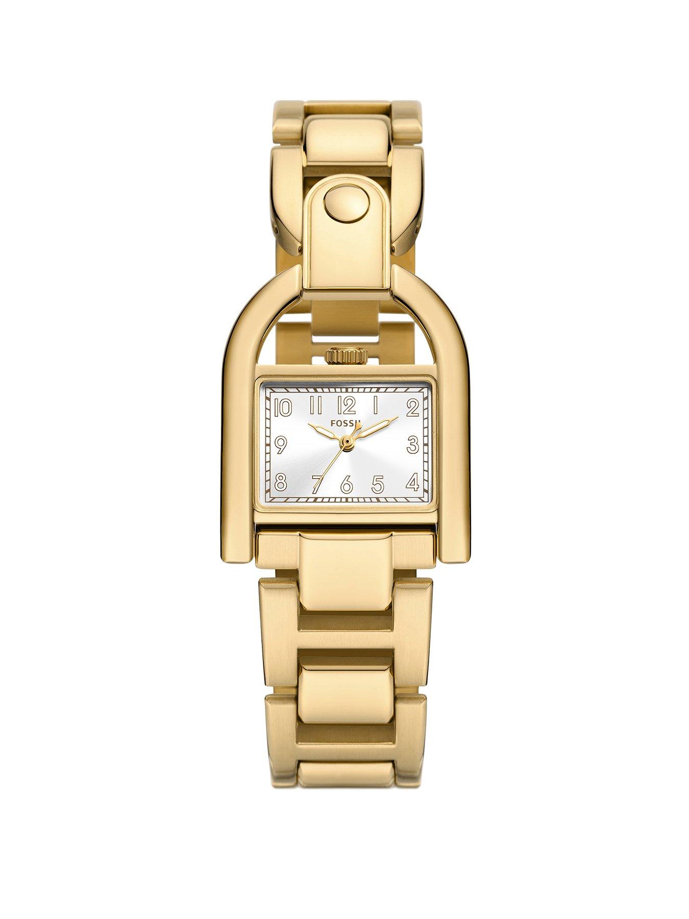 Fossil Women's Harwell 3-Hand, Gold-Tone Stainless Steel Watch