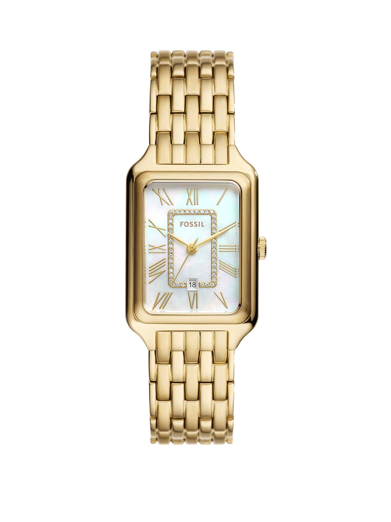Fossil Raquel 3-Hand Date, Gold-Tone Stainless Steel Watch