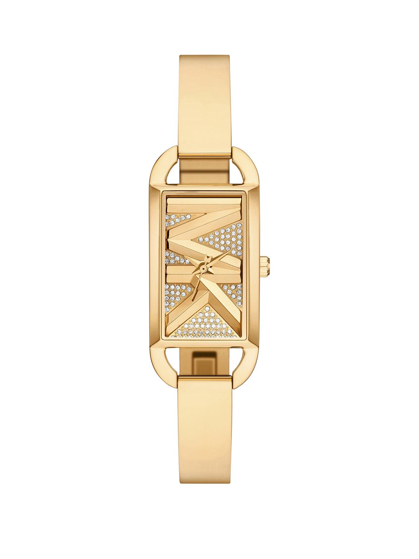 Michael Kors MK Empire Three-Hand Gold-Tone Stainless Steel Watch