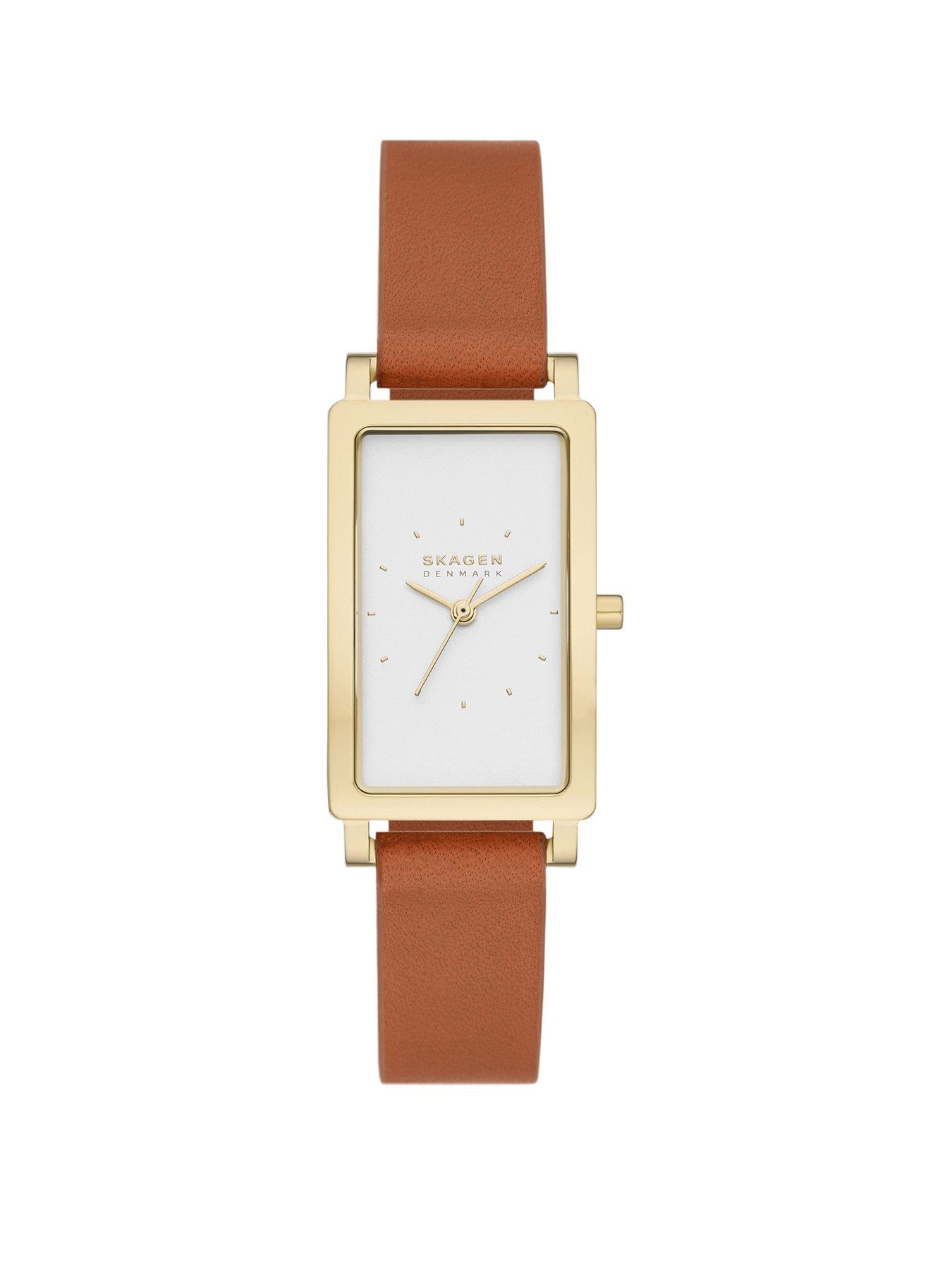 Skagen Hagen Micro Two Hand Gold Stainless Steel Watch littlewoods