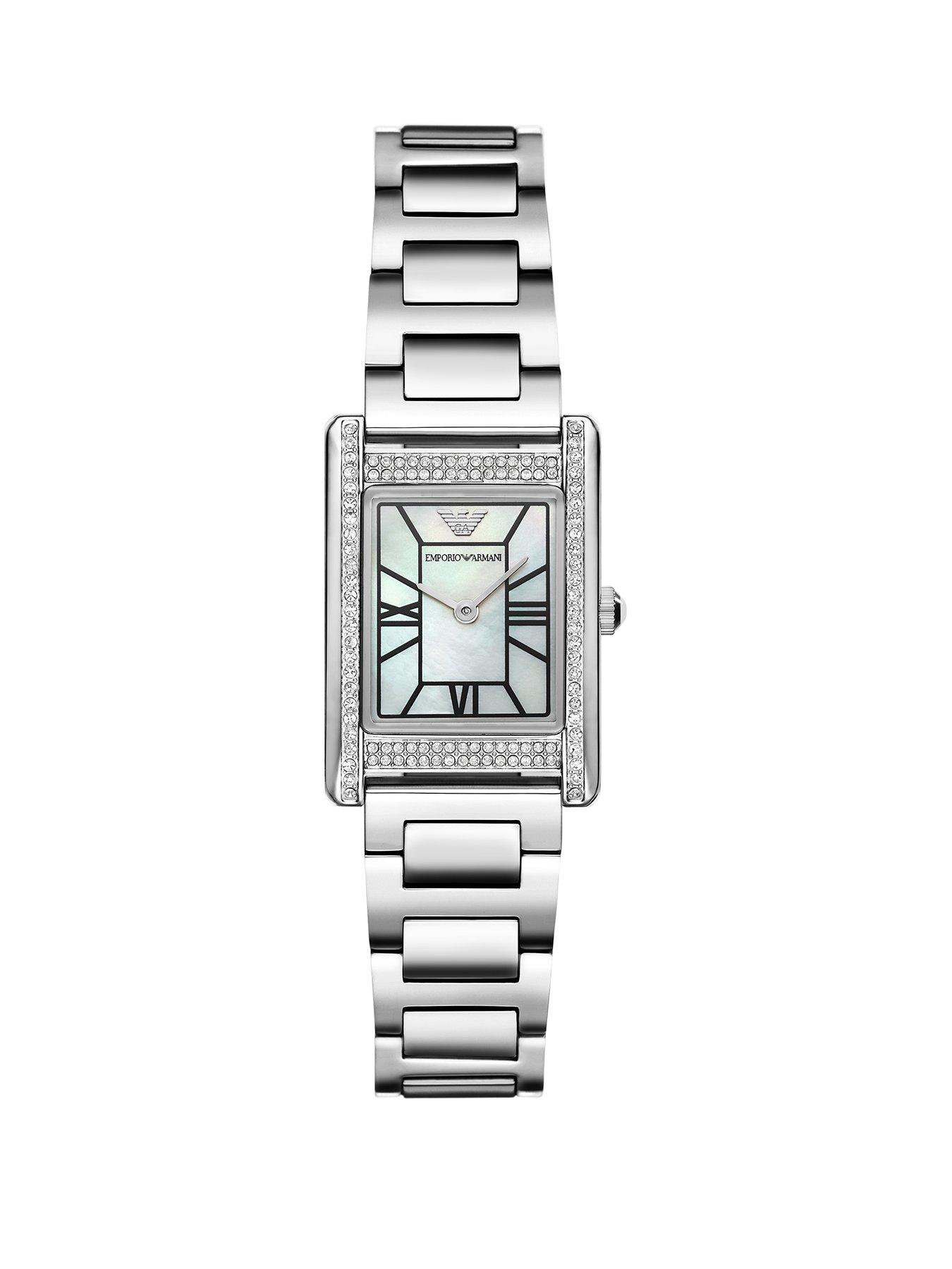 image of emporio-armani-2-hand-stainless-steel-watch