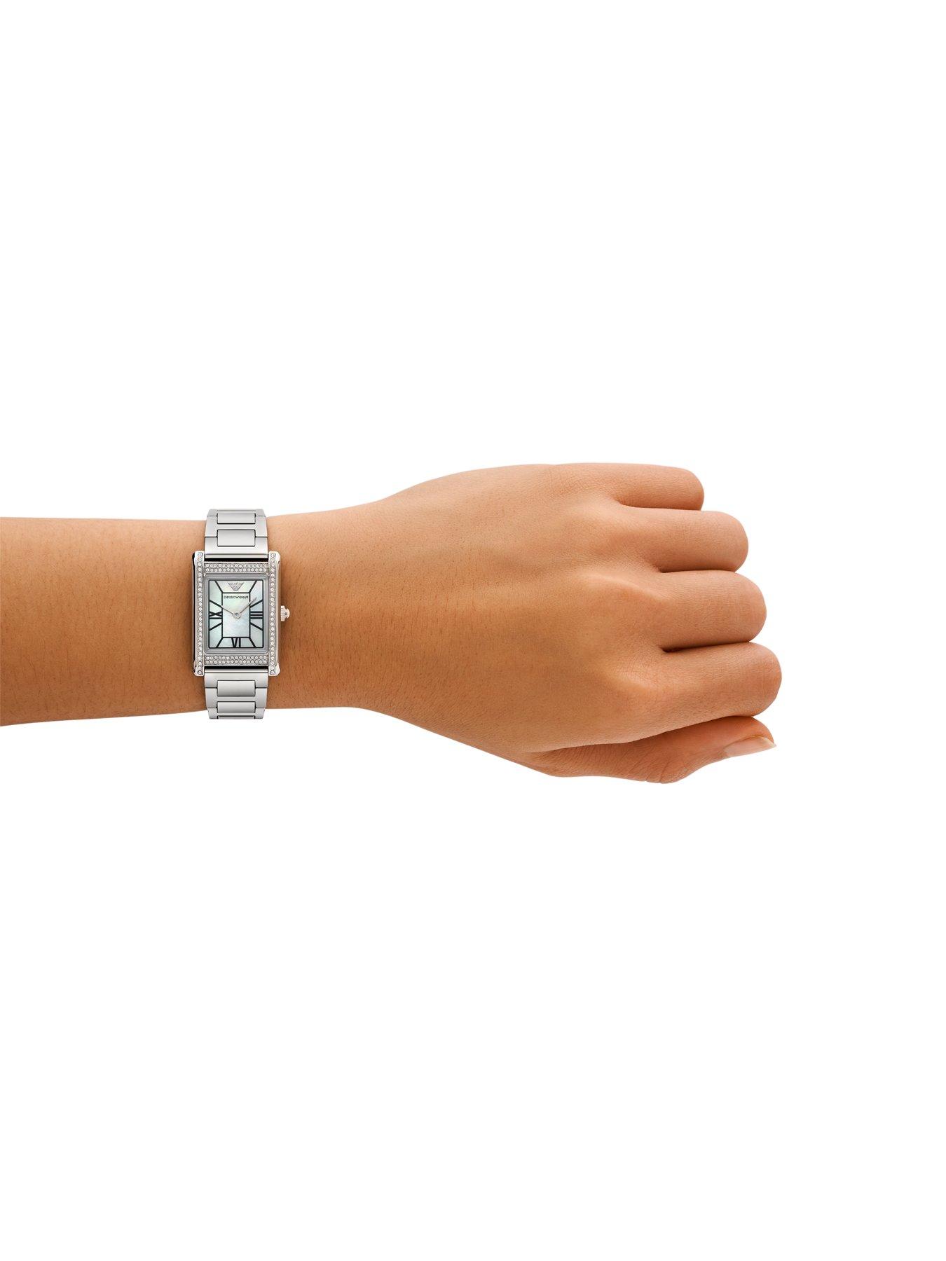  image of emporio-armani-2-hand-stainless-steel-watch