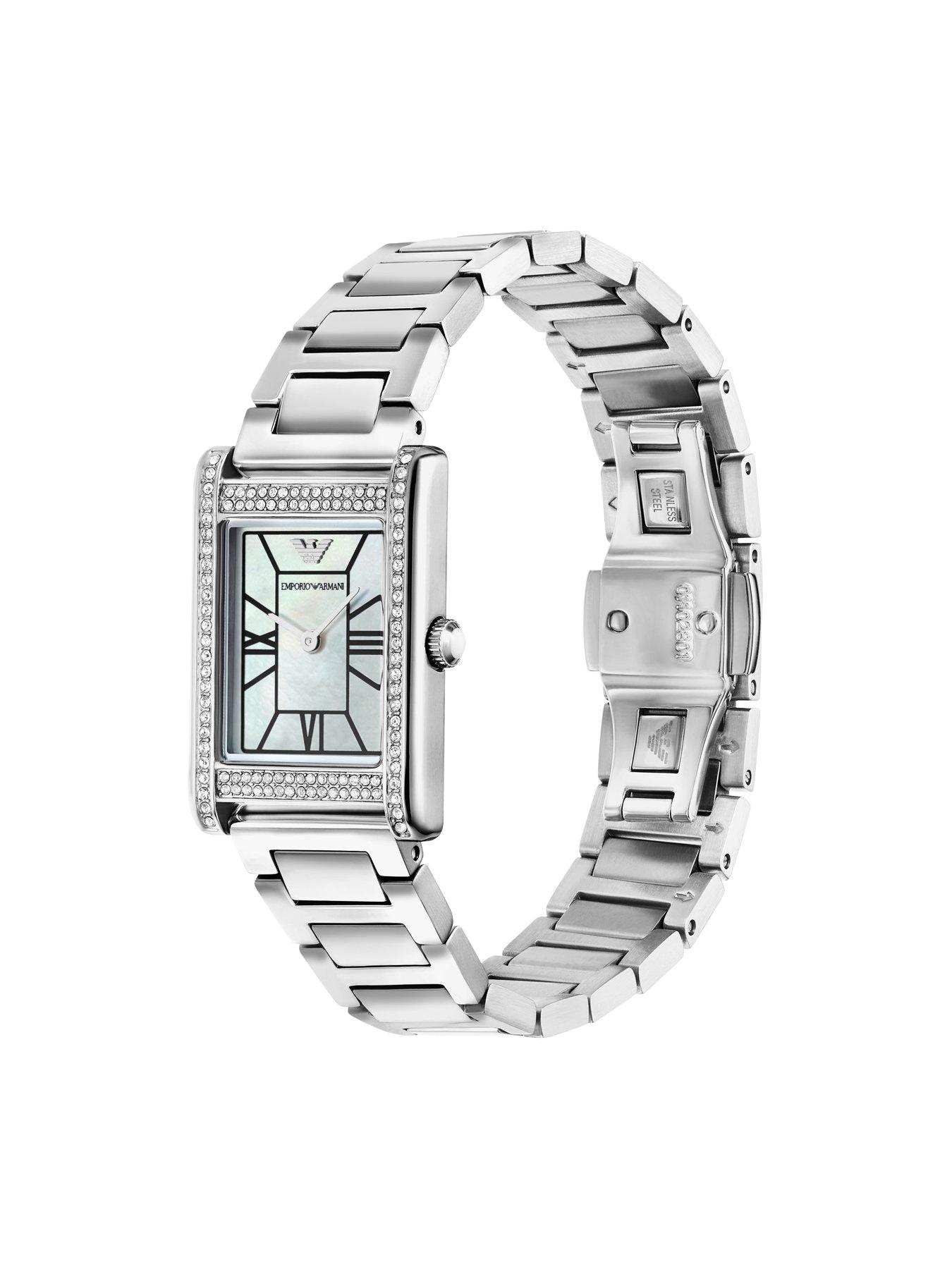  image of emporio-armani-2-hand-stainless-steel-watch