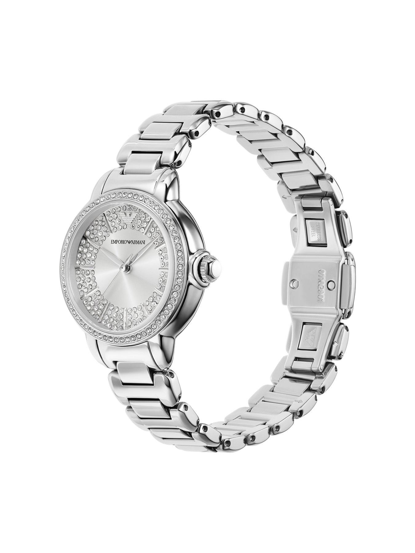  image of emporio-armani-3-hand-stainless-steel-watch