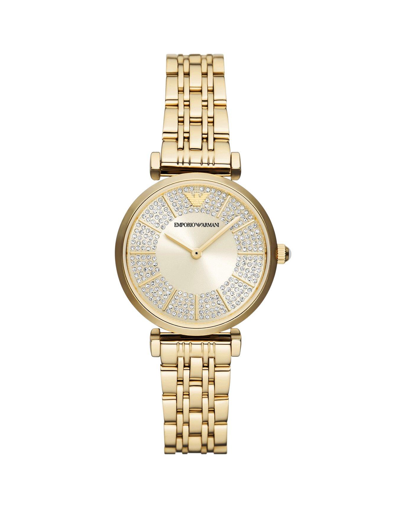 undefined Women's Gianni T-Bar Two-Hand, Gold-Tone Stainless Steel Watch