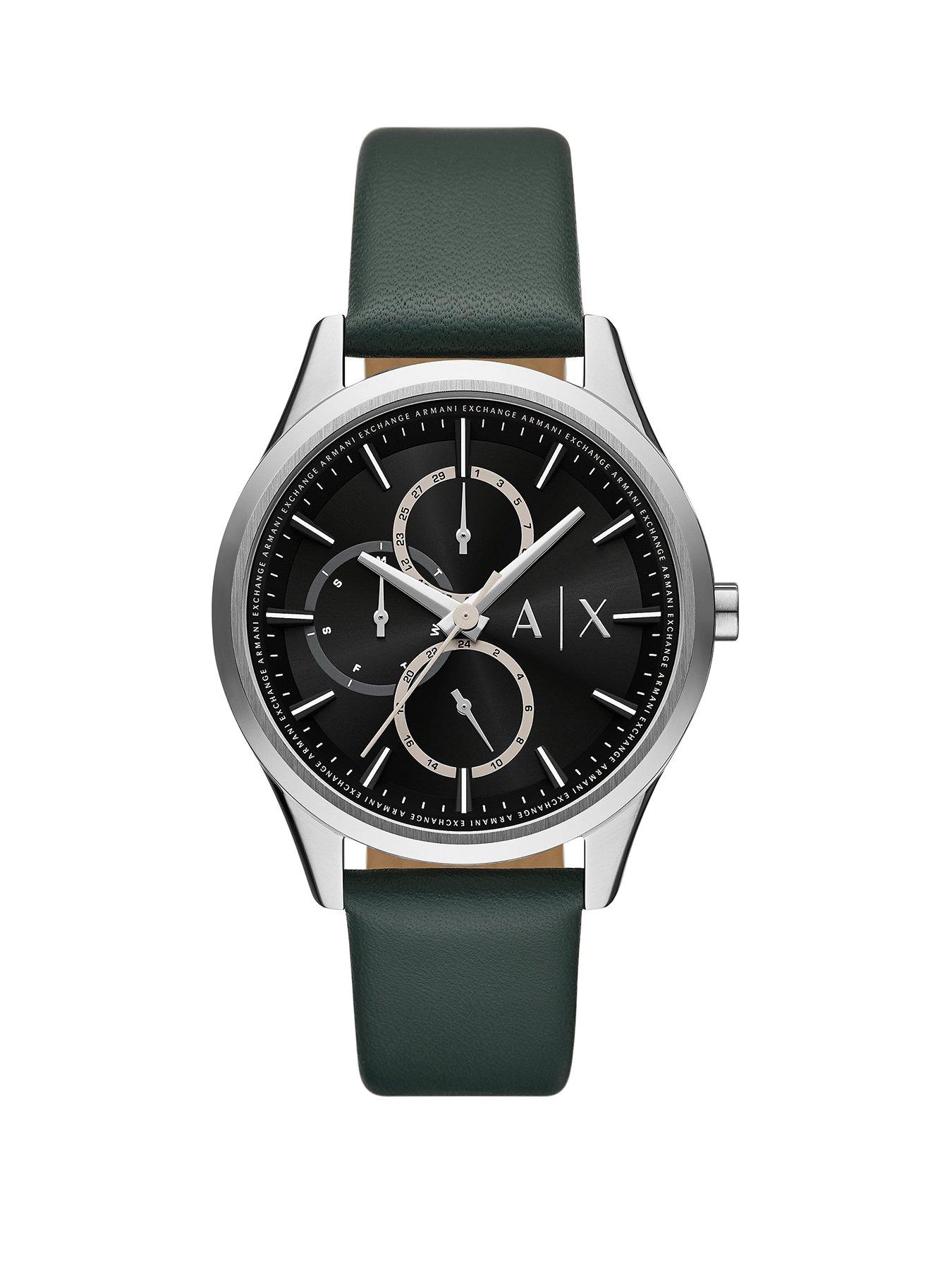 undefined Multifunction Green Leather Watch
