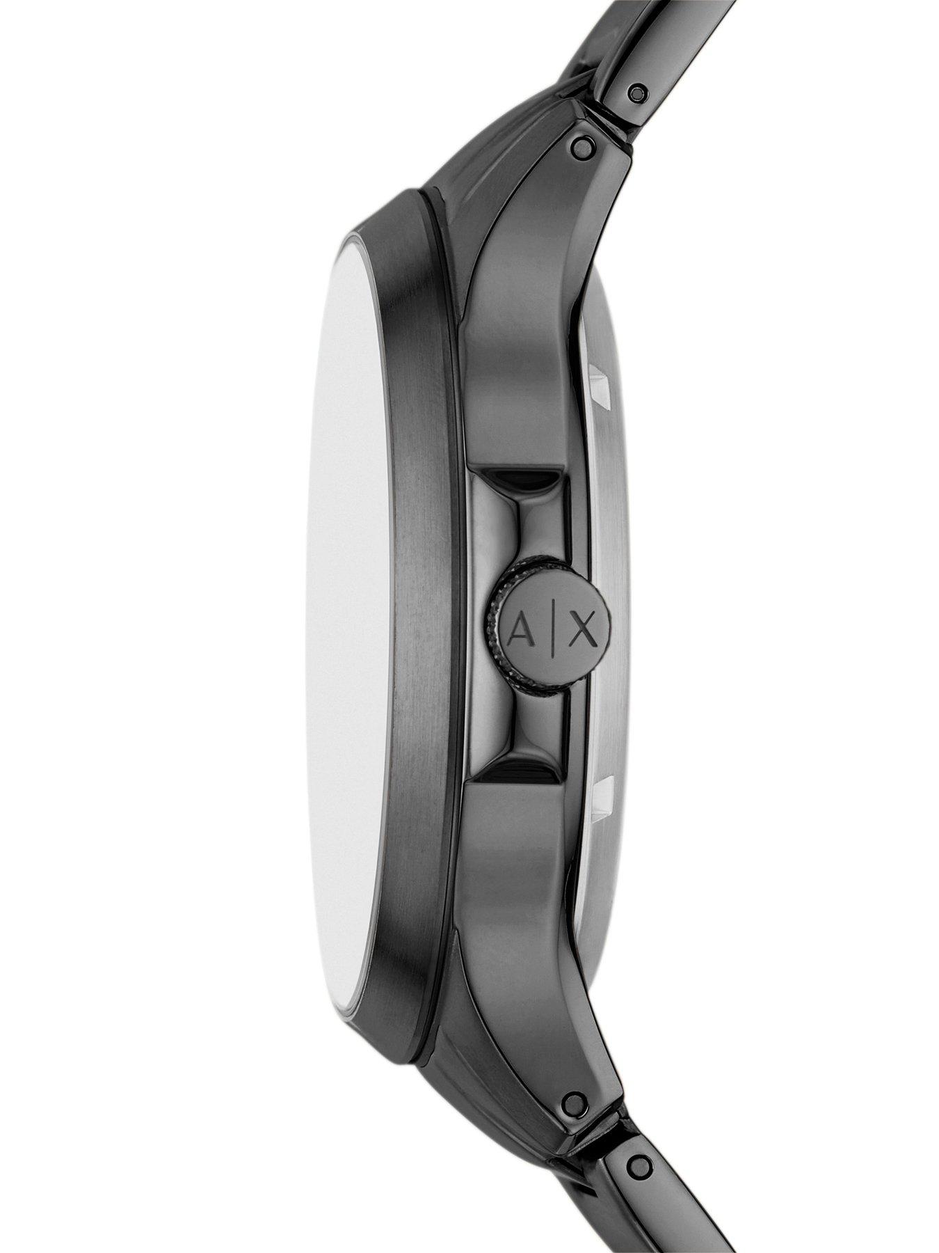  image of armani-exchange-automatic-gunmetal-stainless-steel-watch
