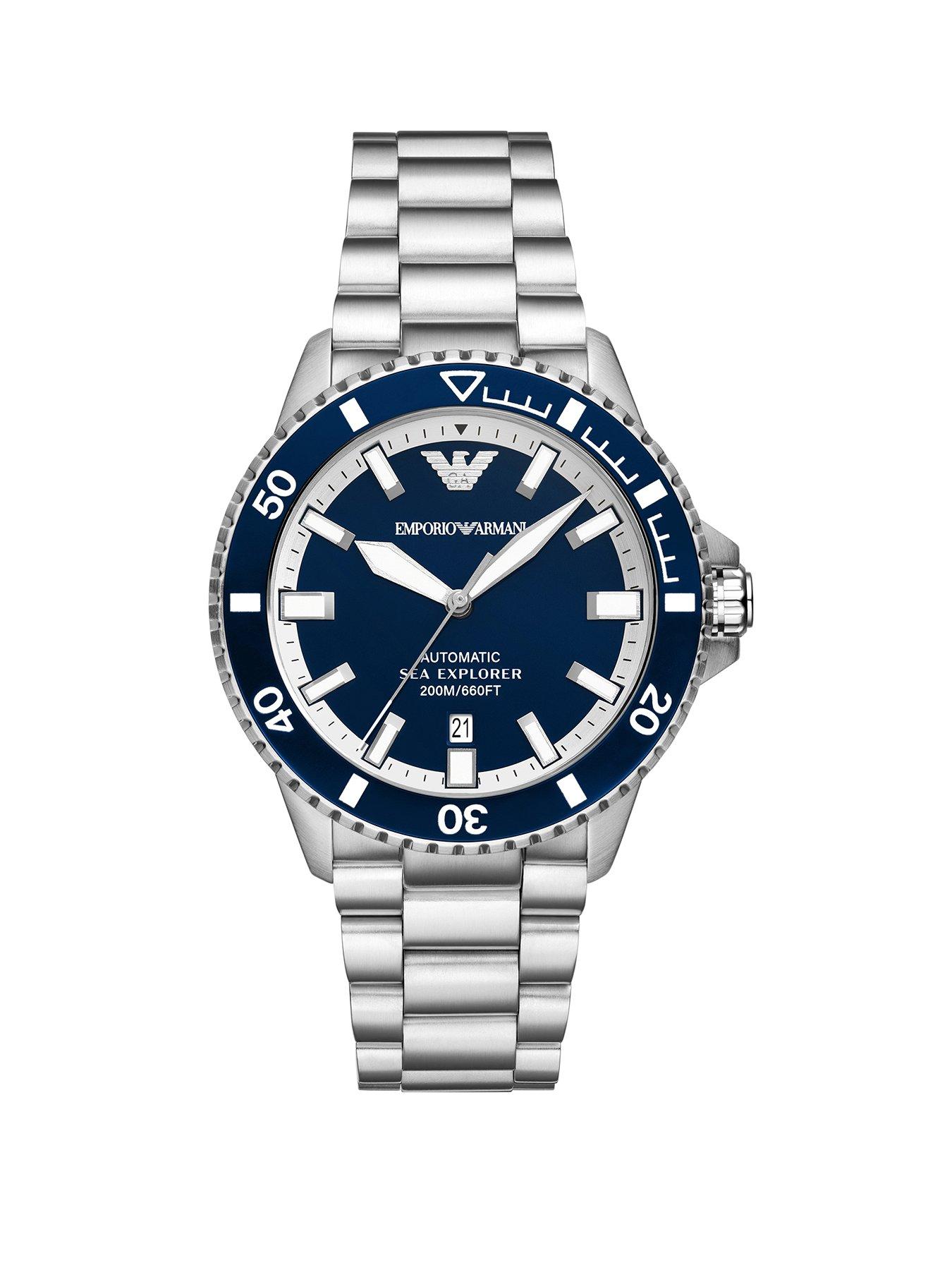 Image 1 of 7 of Emporio Armani Sea Explorer Elite Automatic Stainless Steel Watch