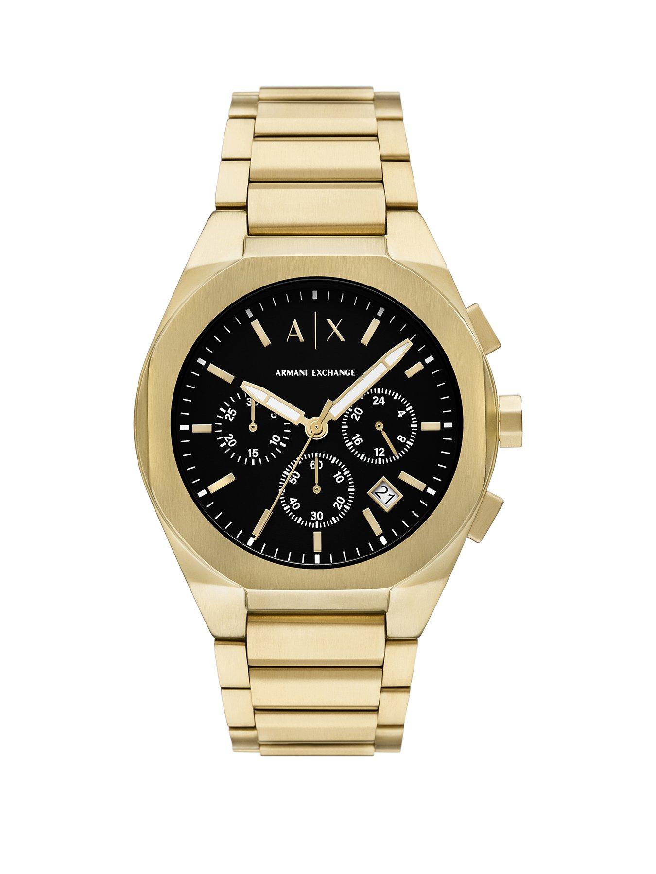 Armani Exchange Chronograph Gold-Tone Stainless Steel Watch