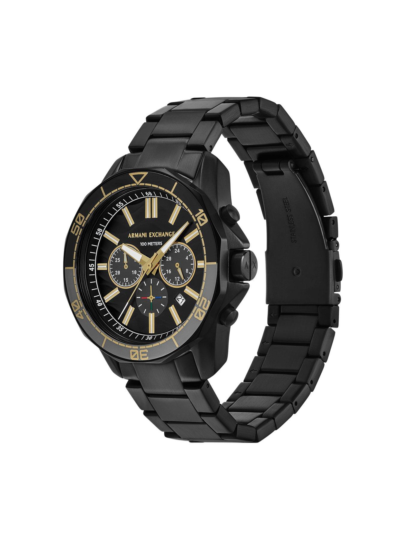 Image 5 of 6 of Armani Exchange Chronograph Black Watch