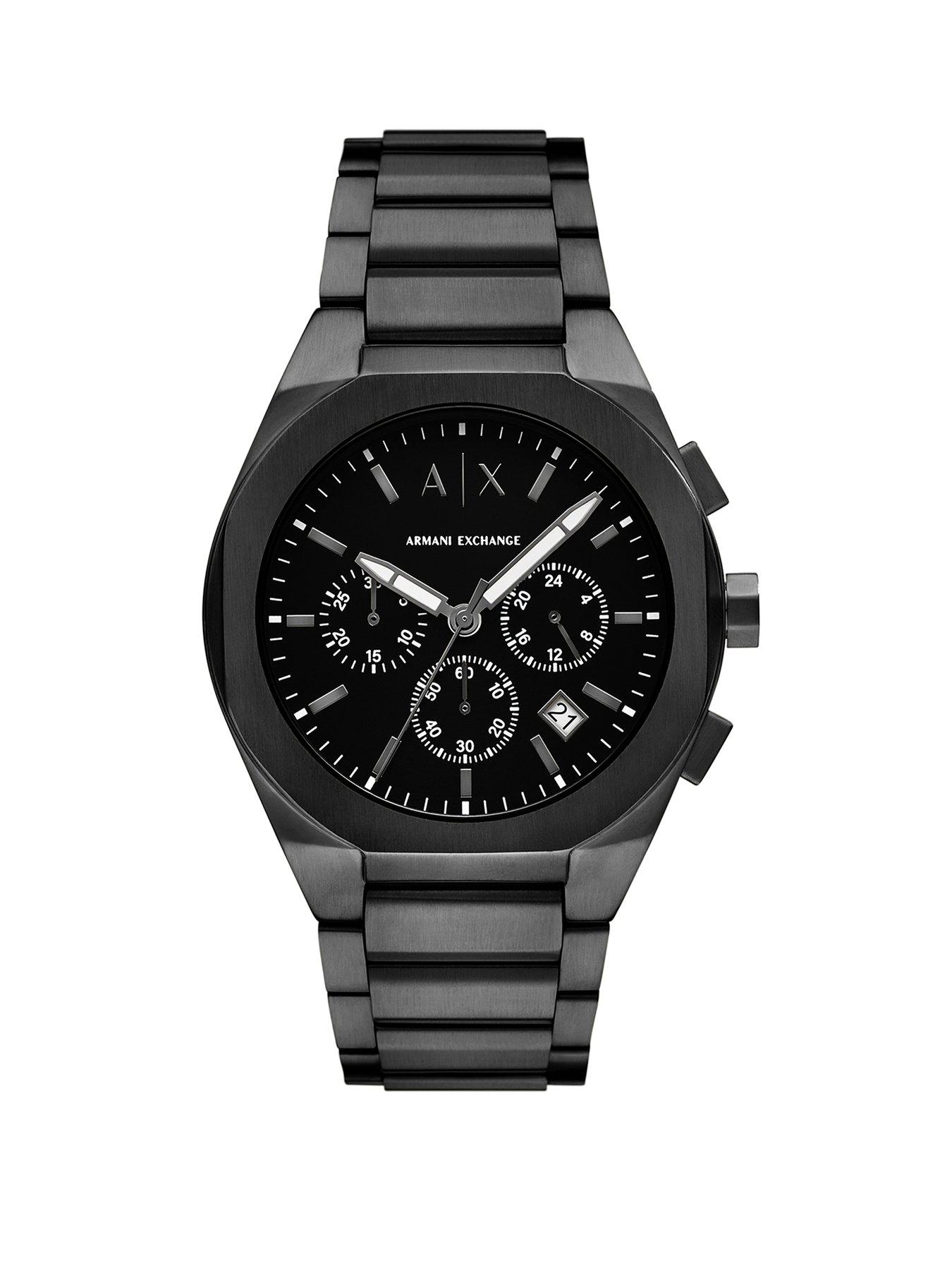 Image 1 of 2 of Armani Exchange Chronograph Black Watch