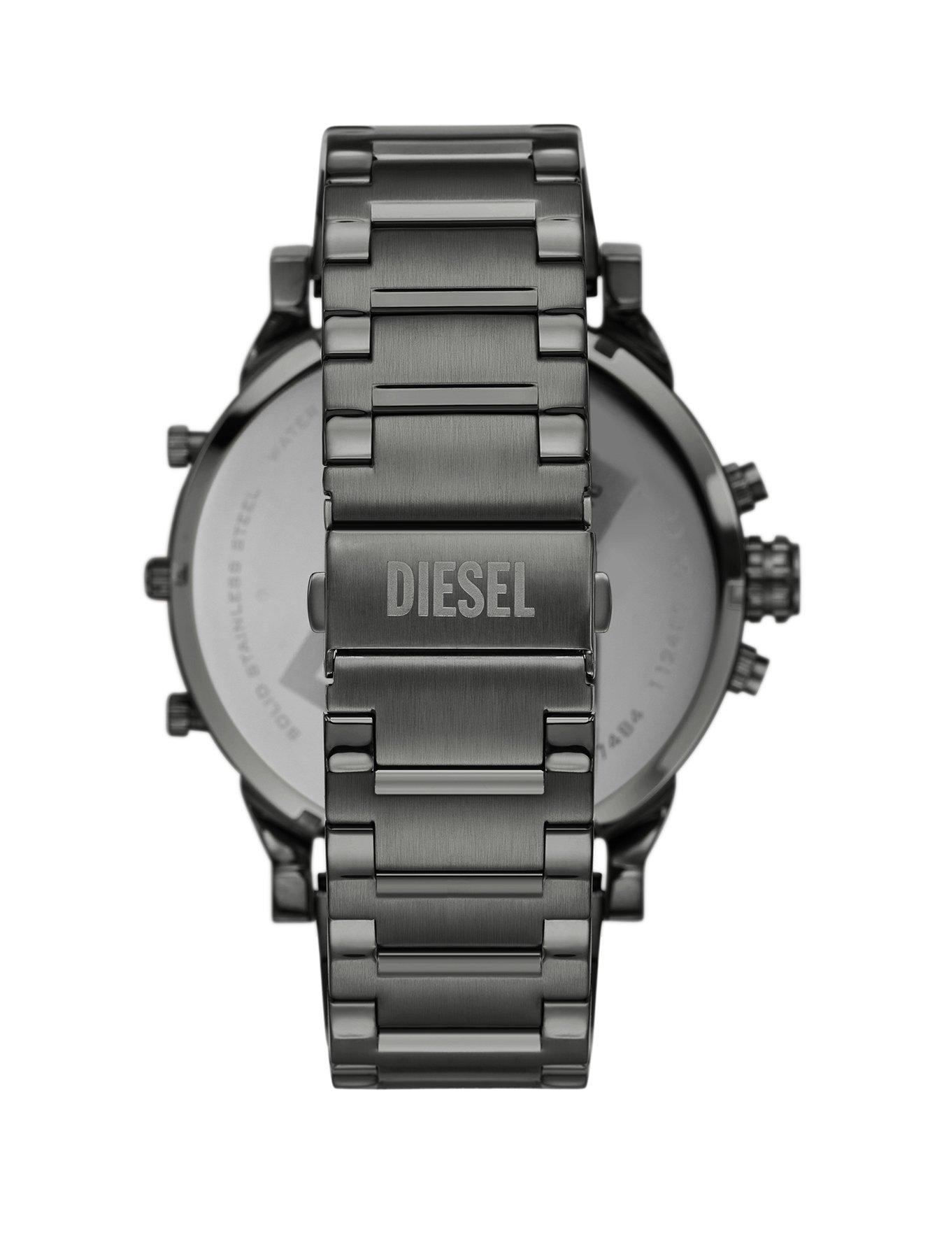  image of diesel-mens-mr-daddy-chronograph-gunmetal-stainless-steel-watch