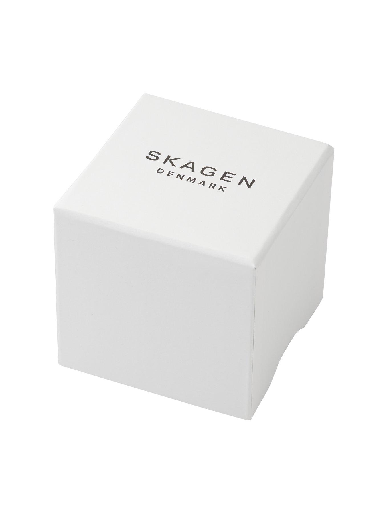  image of skagen-mens-kuppel-two-hand-sub-second-silver-stainless-steel-watch