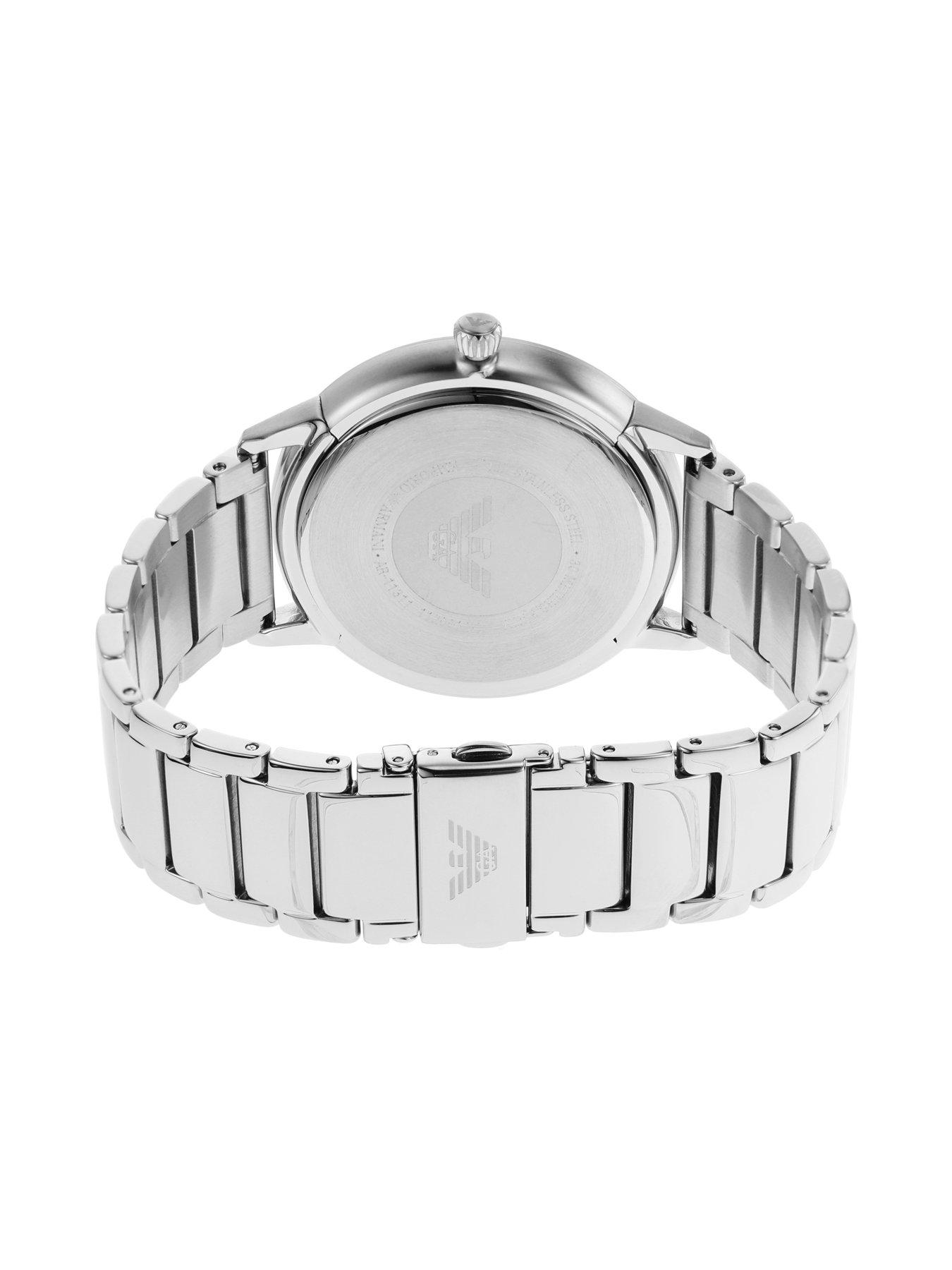 Image 6 of 7 of Emporio Armani Men's Three-Hand Date, Stainless Steel Watch