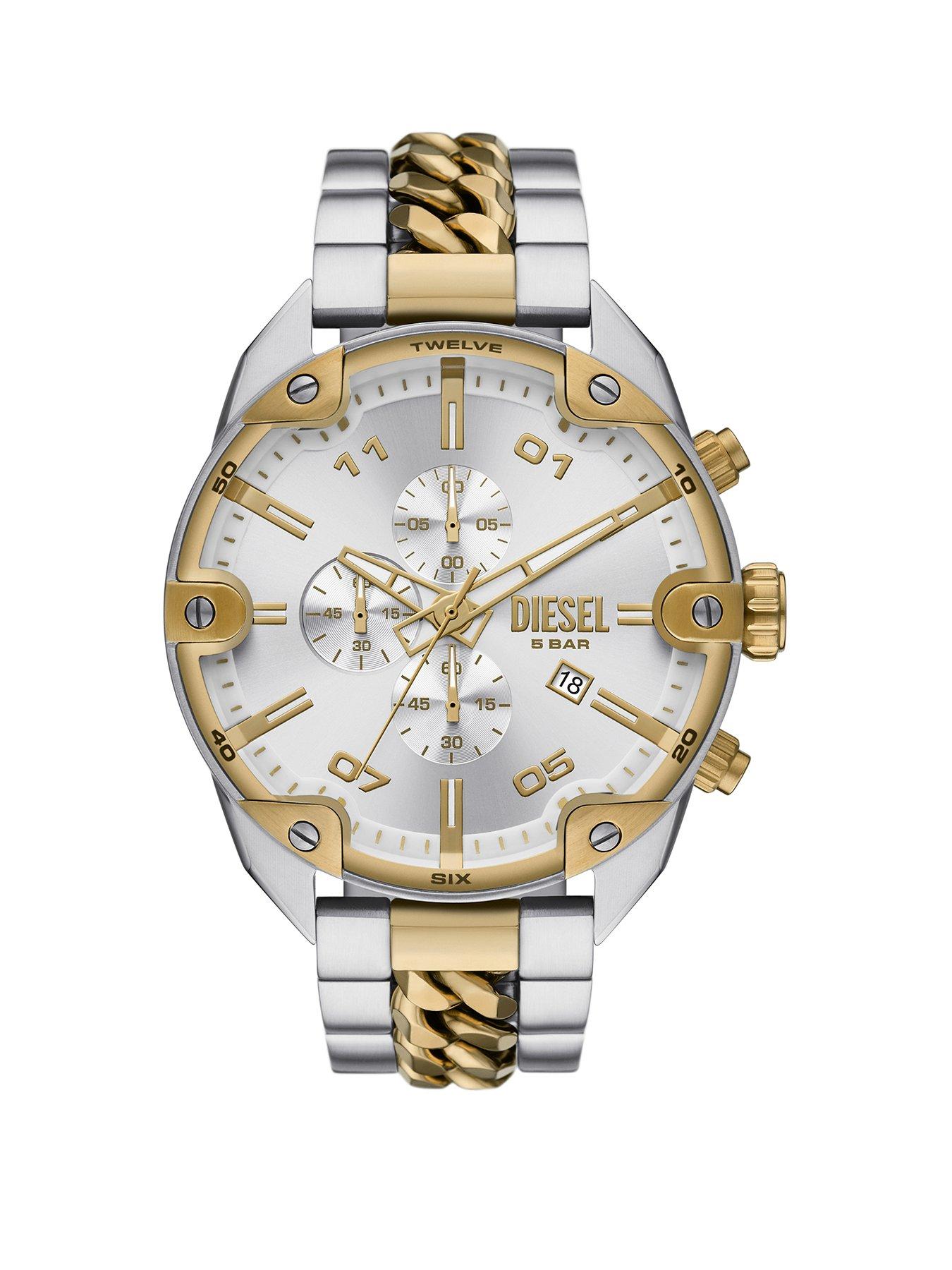 undefined Men's Spiked Chronograph, Stainless Steel Watch