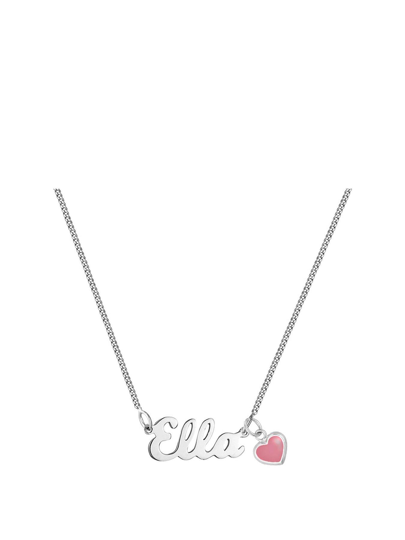the-love-collection-sterling-silver-name-necklace-with-pink-enamel-heart-charm