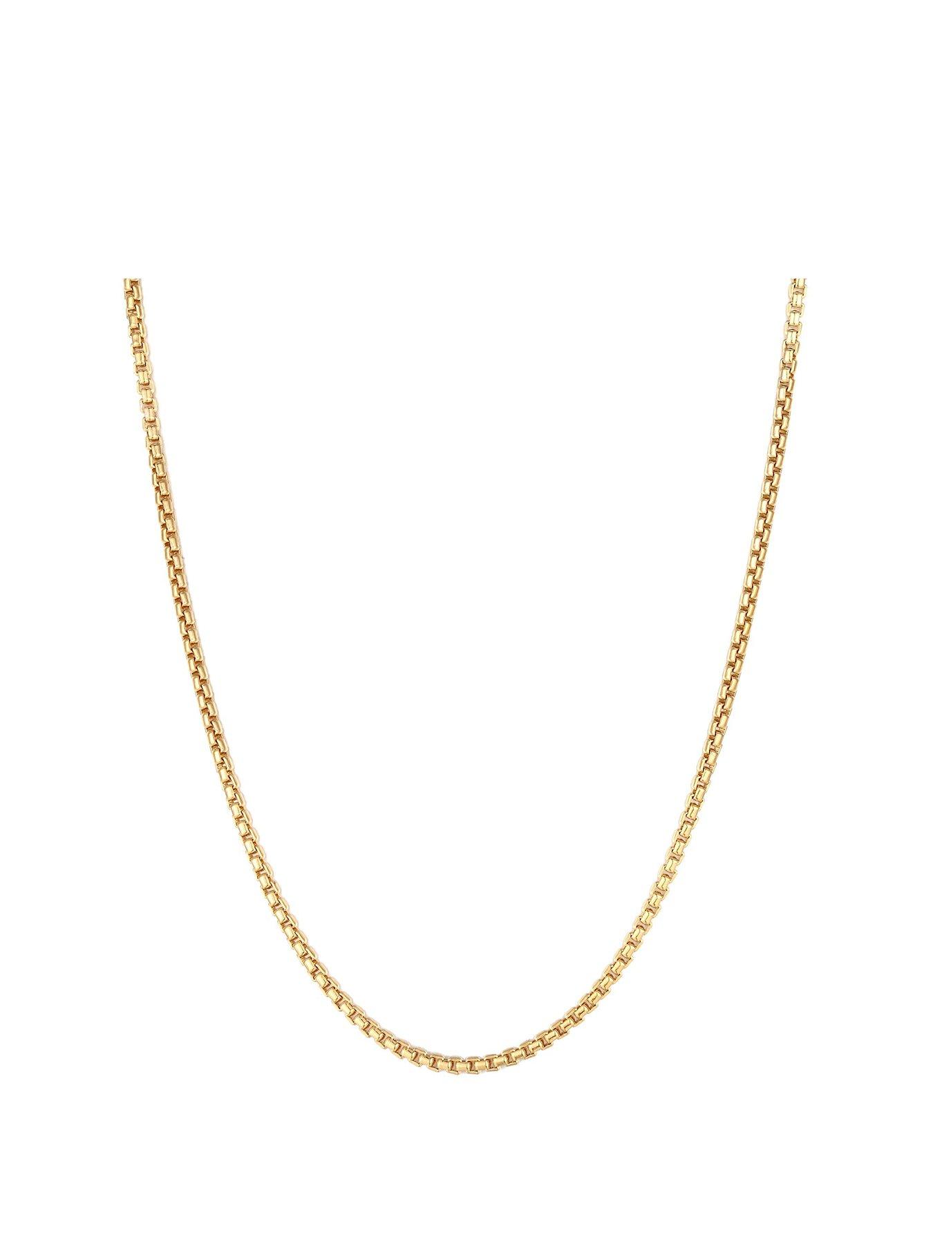 Seol + Gold Rounded Box Chain 16-18"