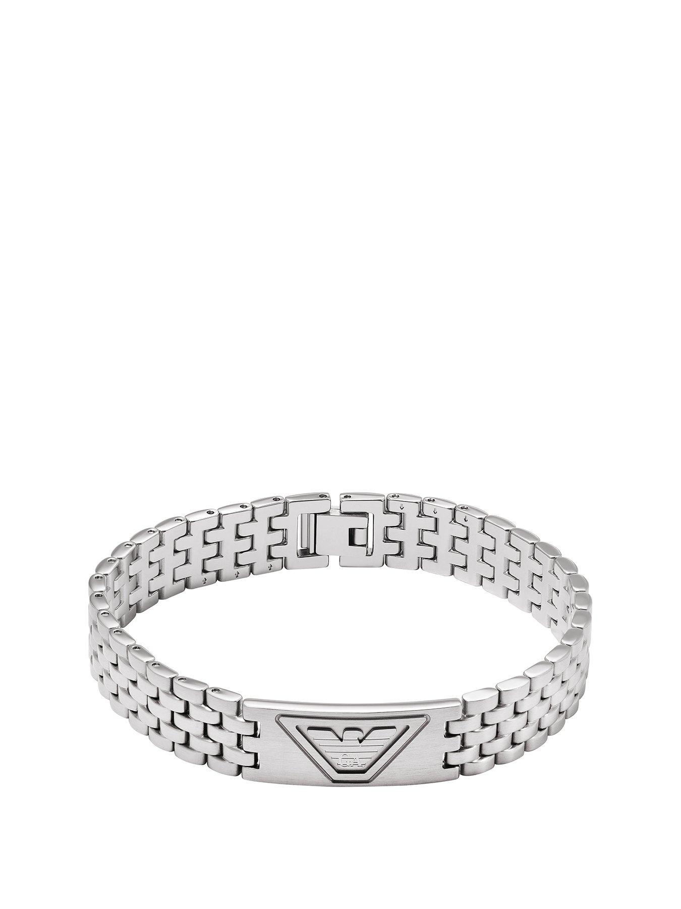 Emporio Armani Men's Stainless Steel ID Bracelet