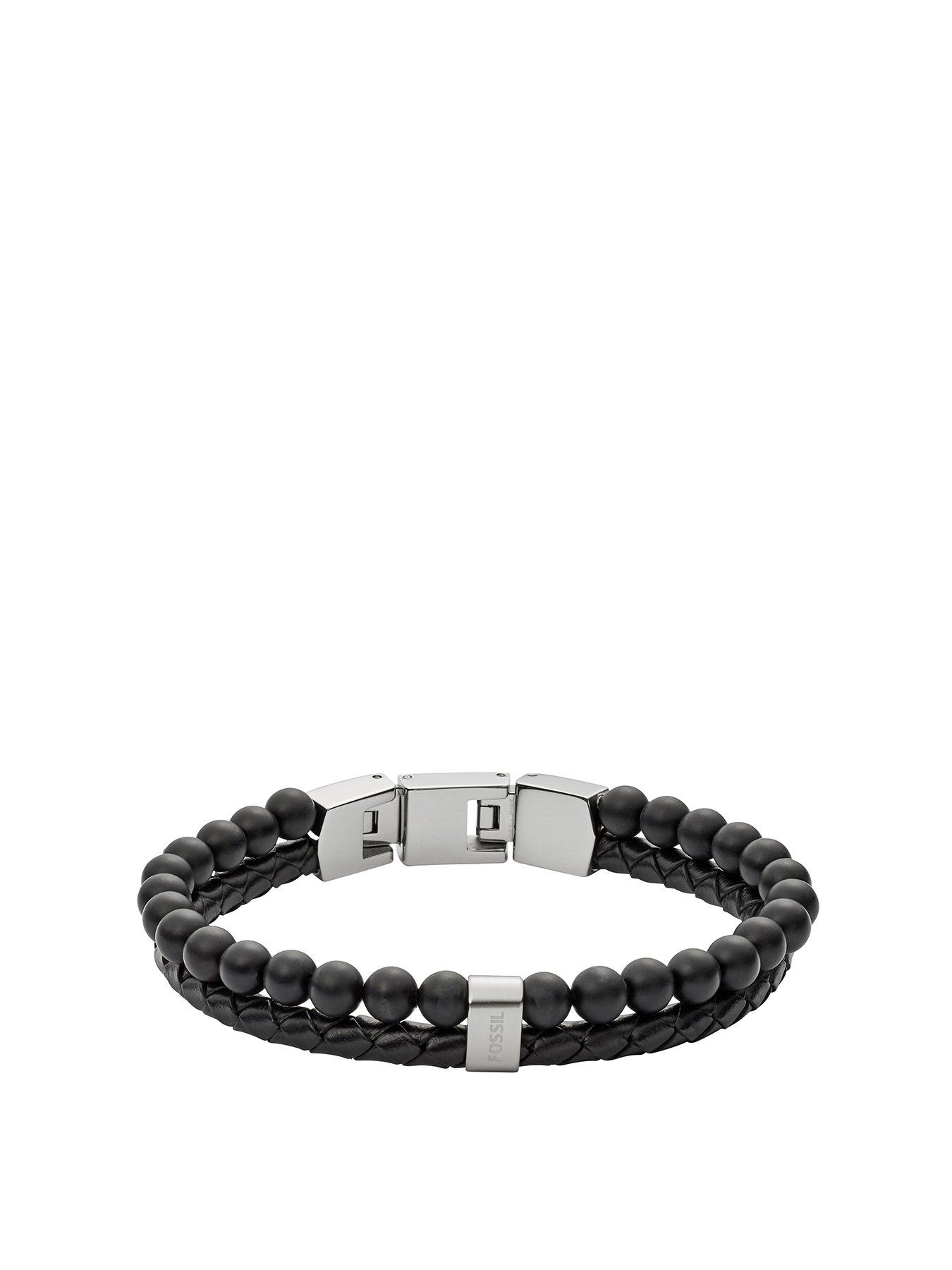  image of fossil-mens-vintage-casual-multi-strand-bracelet
