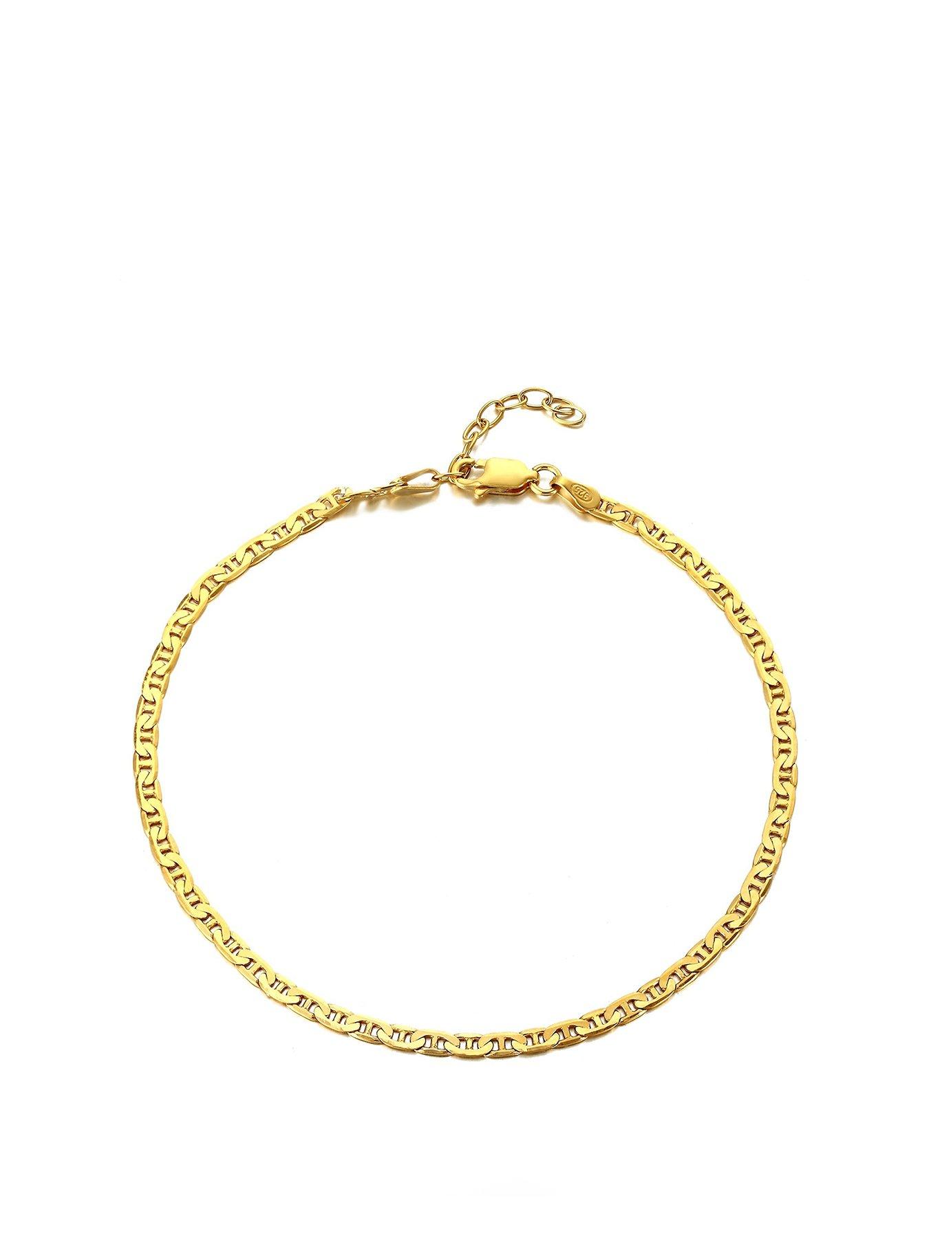 Image 1 of 3 of Seol + Gold Mariner Chain Anklet