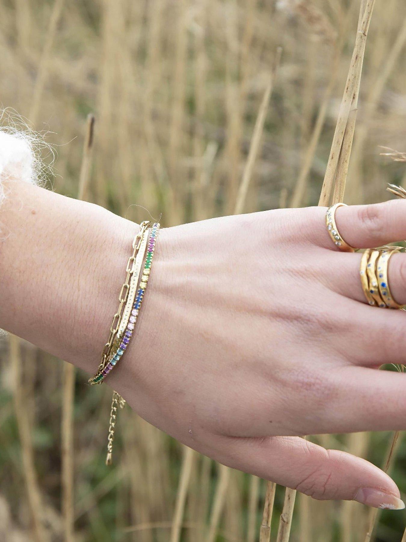 Image 2 of 4 of Seol + Gold Cable Chain Bracelet