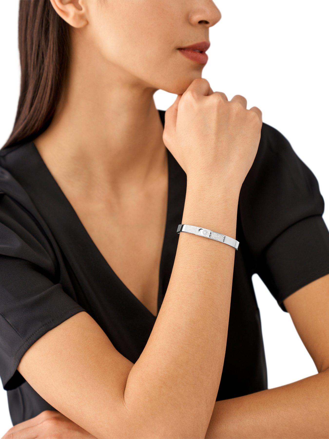  image of emporio-armani-stainless-steel-with-crystals-setted-bangle-bracelet