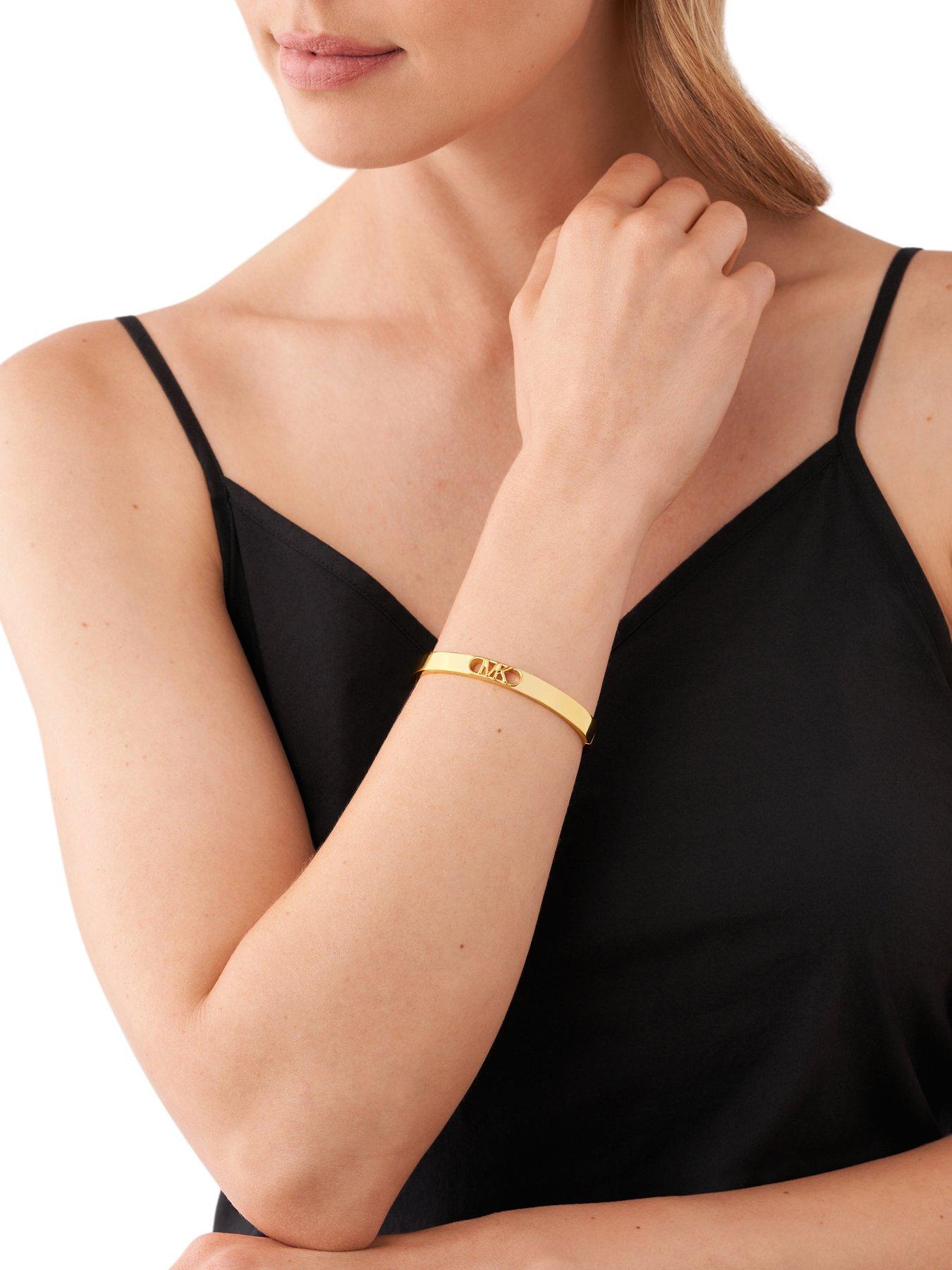 Michael Kors 14K Gold-Plated Empire Link Bangle Bracelet Littlewoods