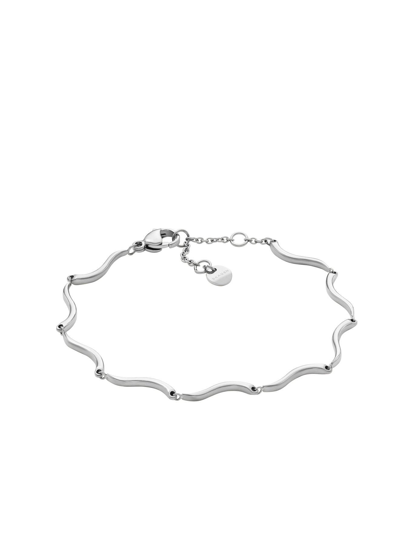  image of skagen-kariana-waves-stainless-steel-chain-bracelet