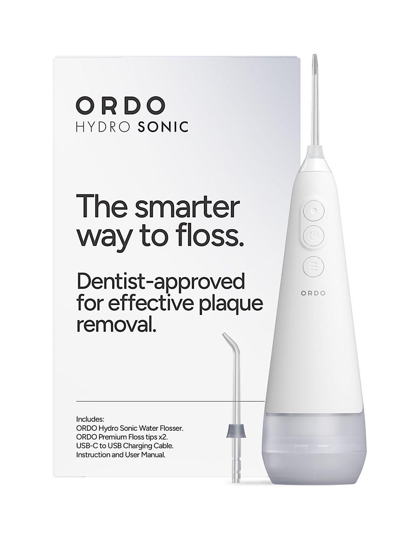 Ordo Hydro Sonic+ Water Flosser - White/Silver