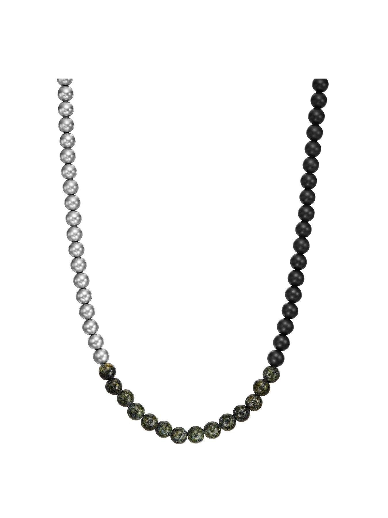 armani-exchange-green-serpentine-beaded-necklace