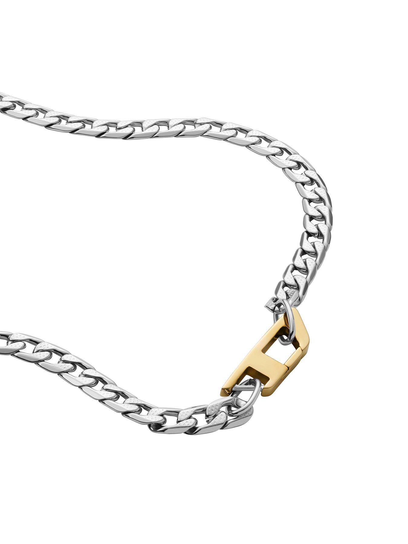 Diesel Silver Chain Necklace