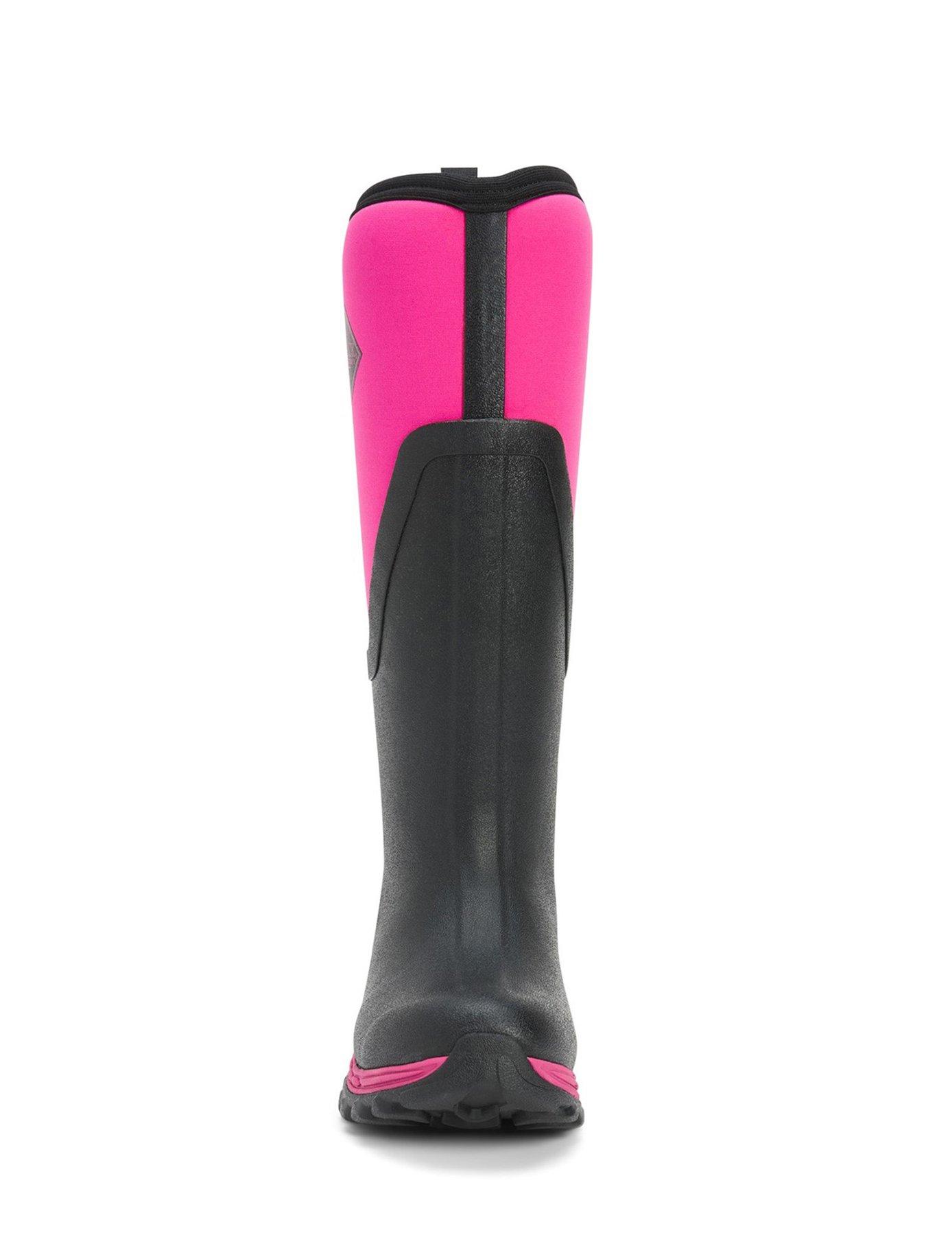  image of muck-boots-ladies-arctic-sport-tall-2-boots-black-pink