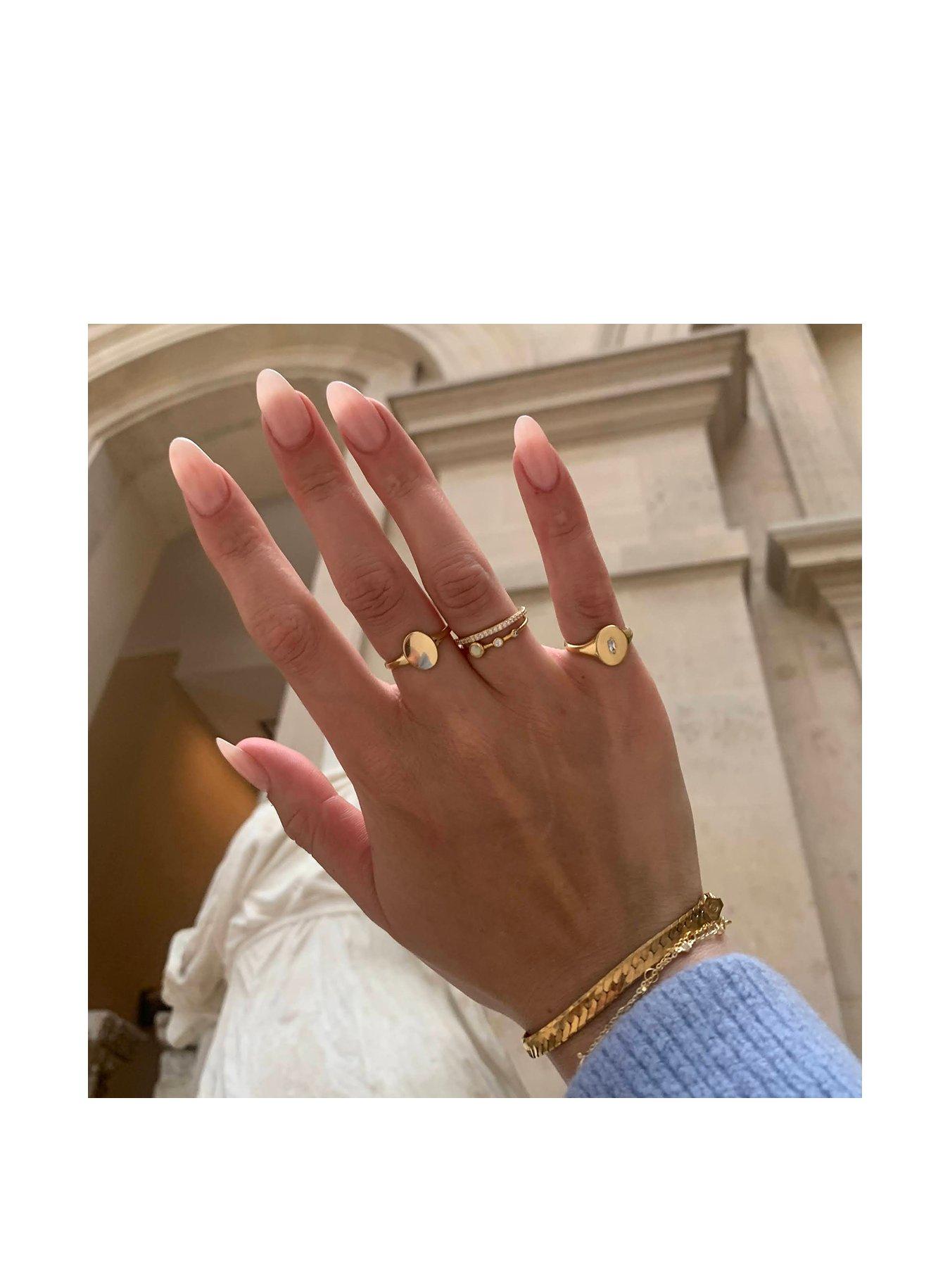  image of seol-gold-baguette-cz-signet-ring