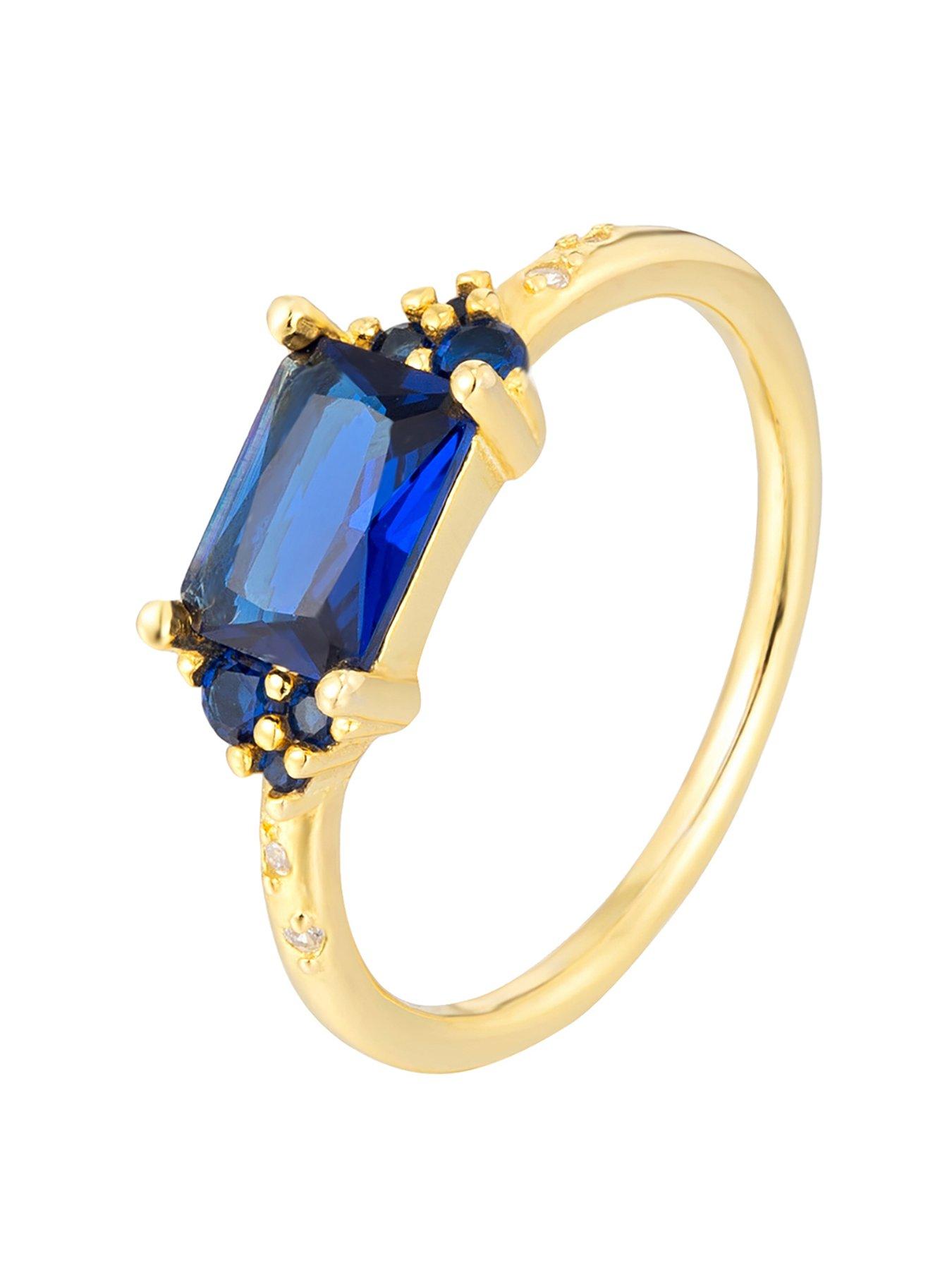  image of seol-gold-sapphire-cz-baguette-ring