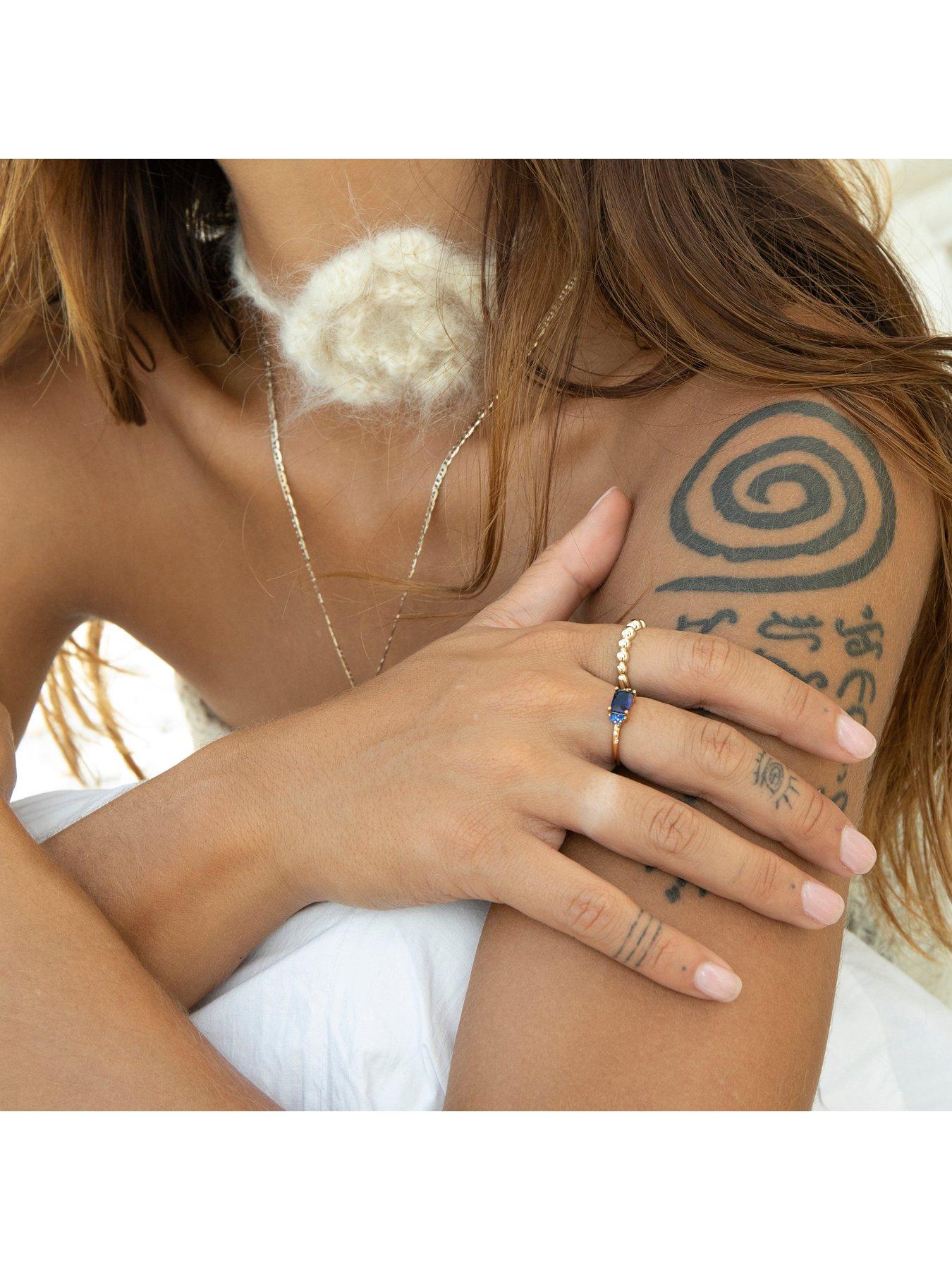  image of seol-gold-sapphire-cz-baguette-ring