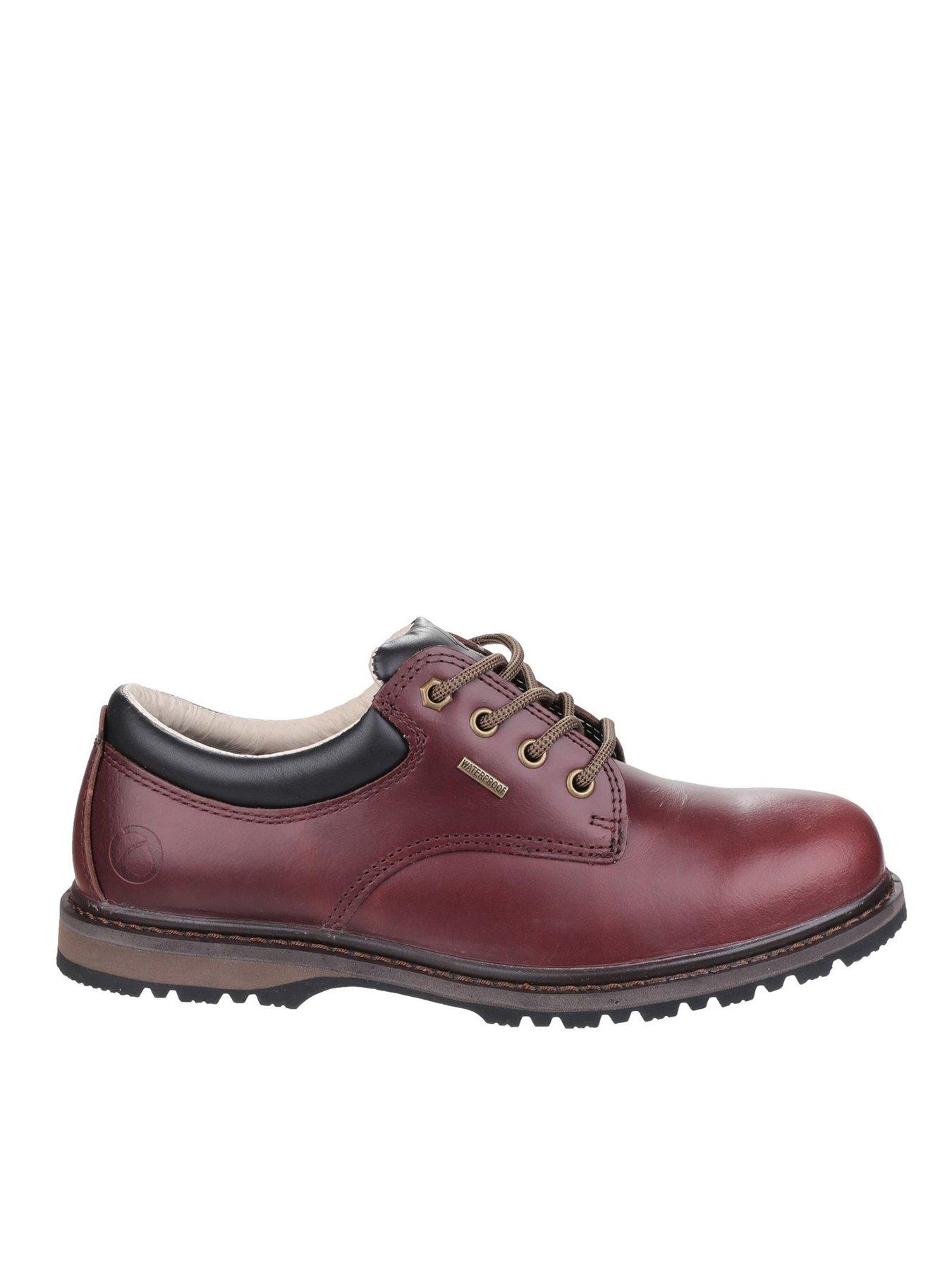 undefined Mens Stonesfield Full Grain And Nubuck Hiking Shoes - Chestnut