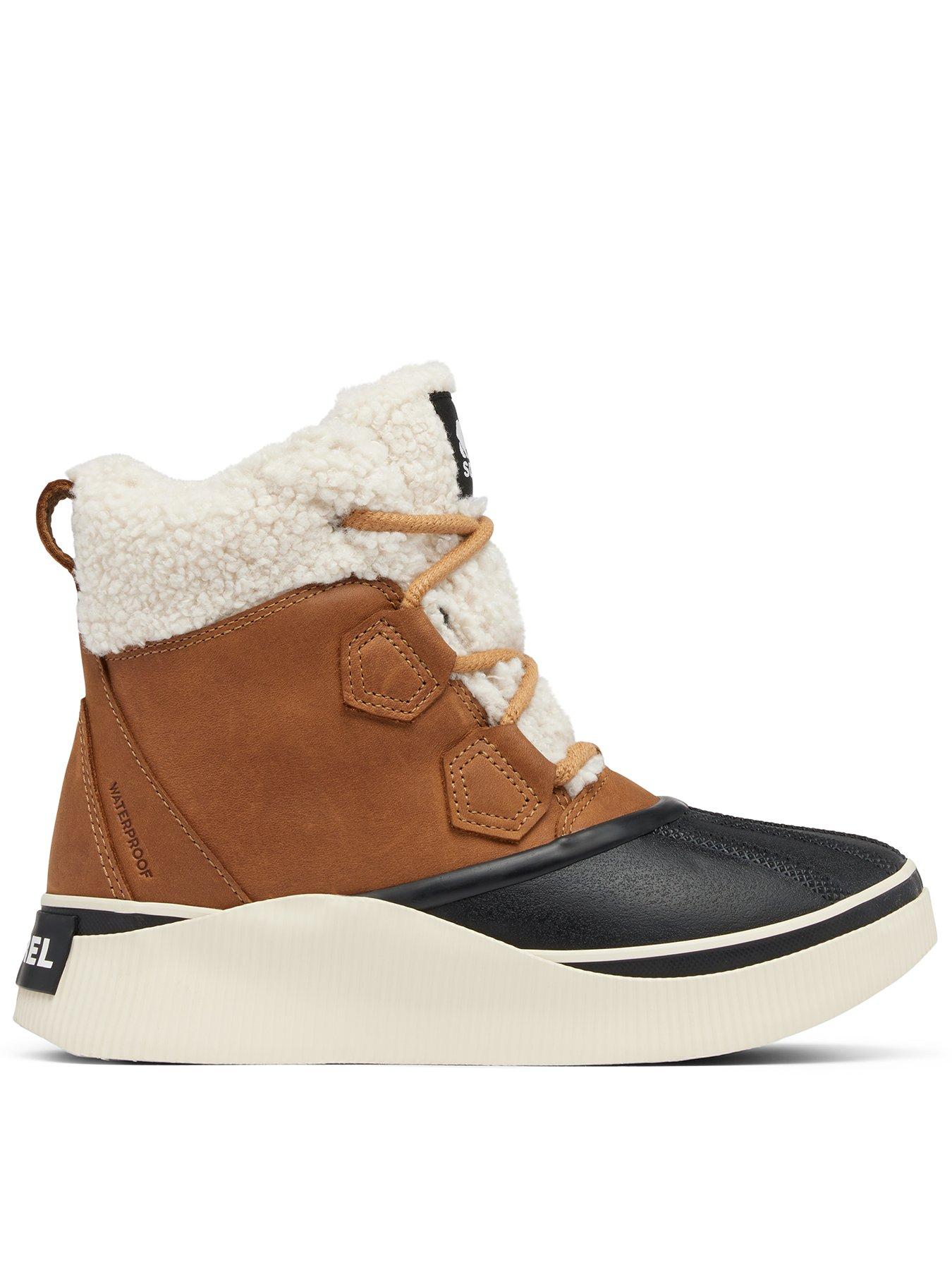  image of sorel-womens-out-n-about-4-chillz-waterproof-boots-tan