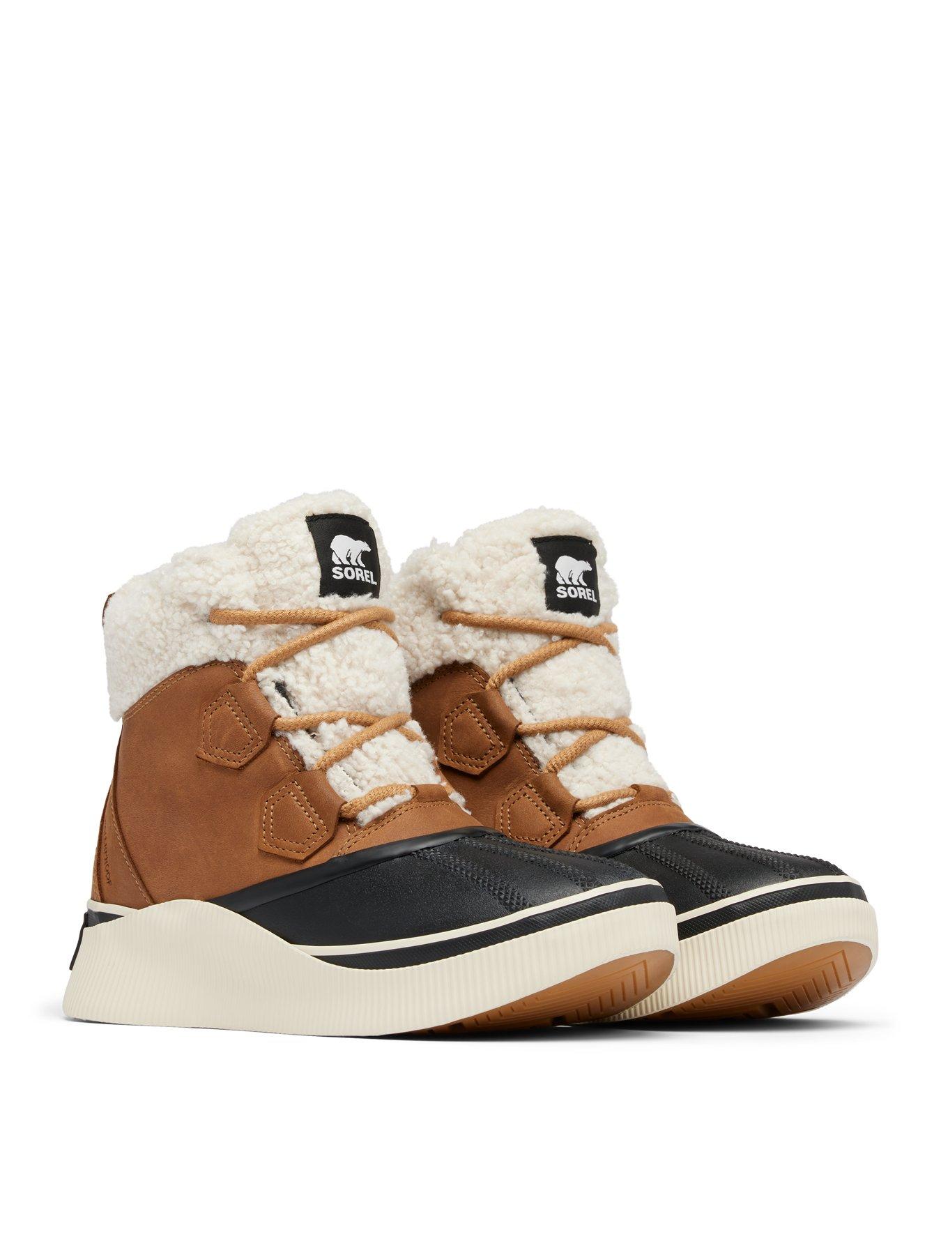  image of sorel-womens-out-n-about-4-chillz-waterproof-boots-tan
