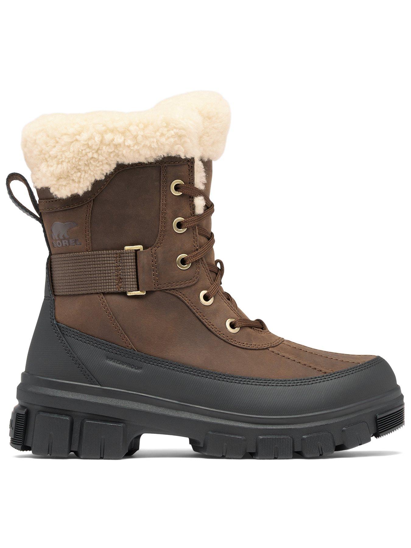 SOREL Womens Torino Parc Waterproof Boots Brown Littlewoods