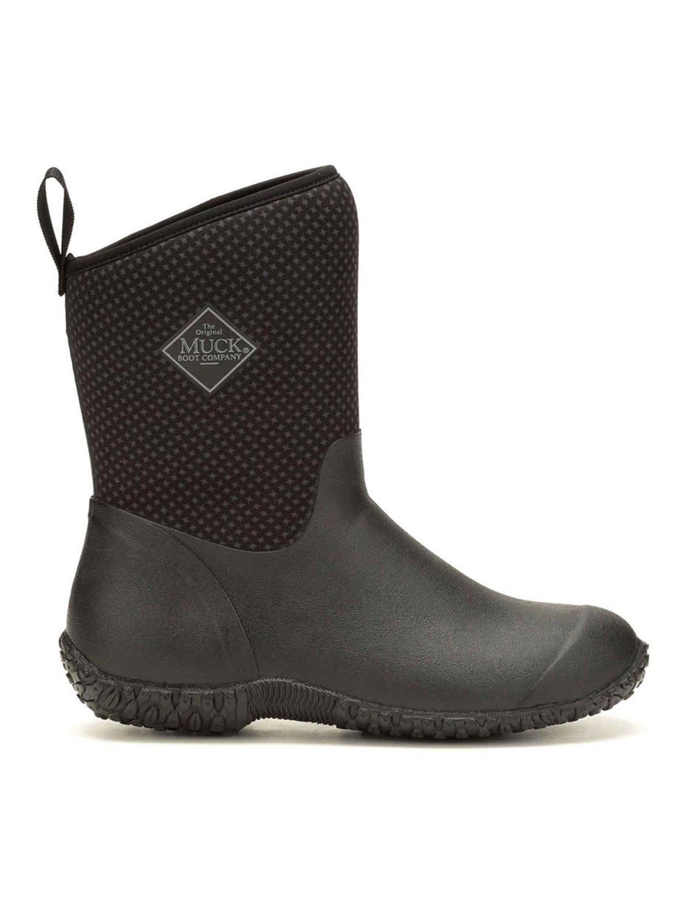 undefined Ladies Muckster Mid Roses Boots - Black
