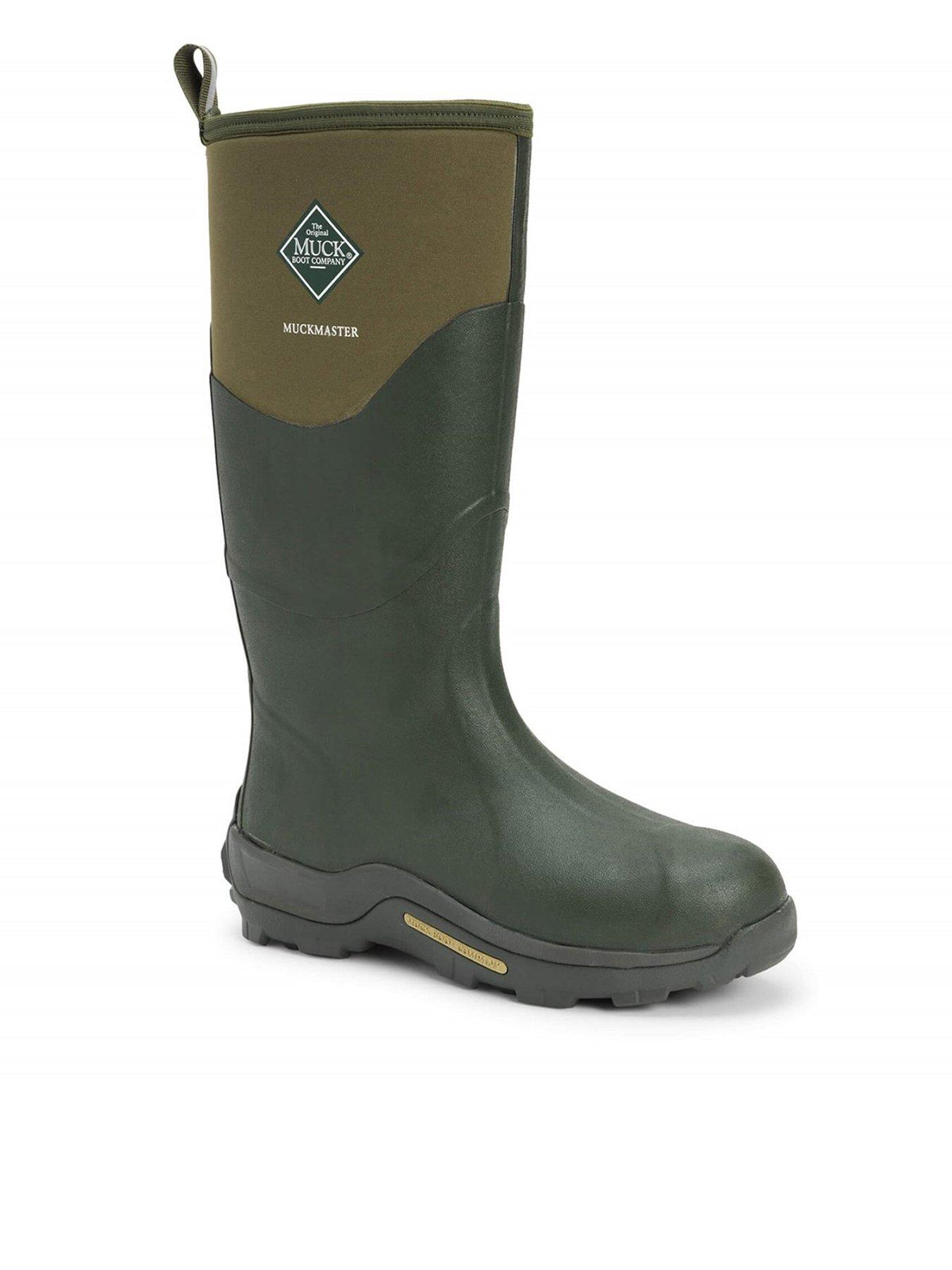  image of muck-boots-unisex-muckmaster-hi-boots-dark-green