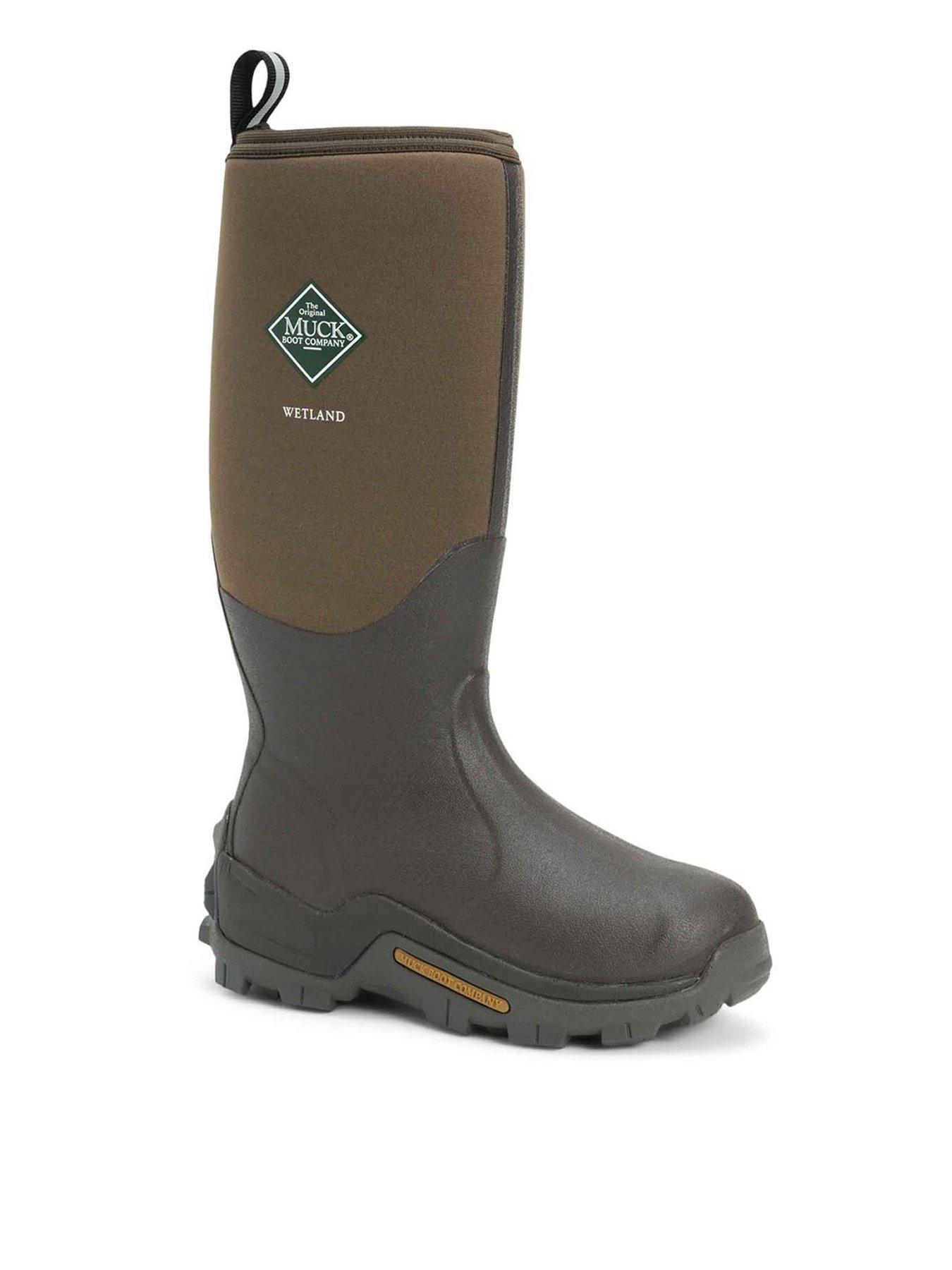  image of muck-boots-unisex-wetland-hi-boots-brown