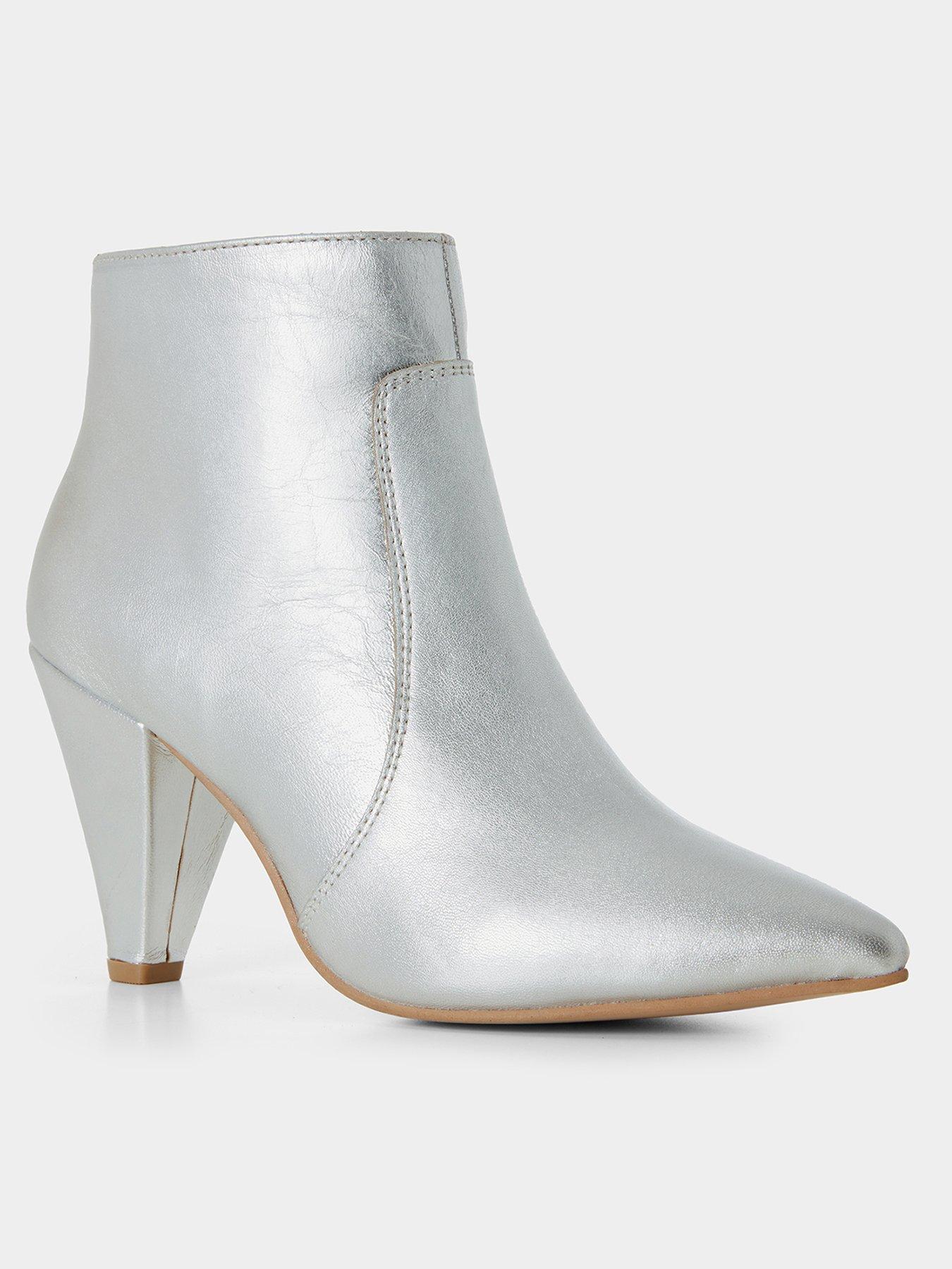  image of joe-browns-silver-leather-boots