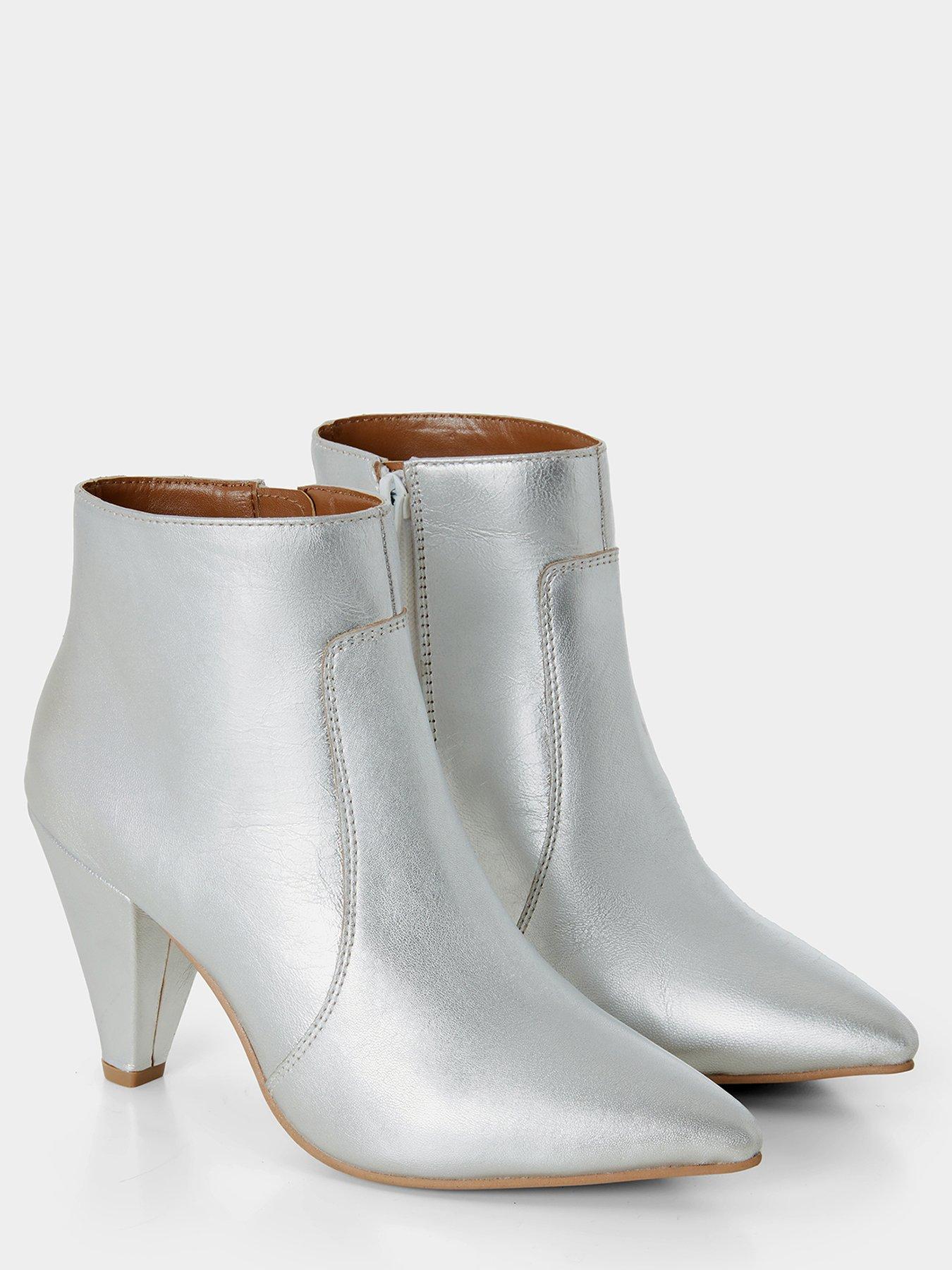  image of joe-browns-silver-leather-boots