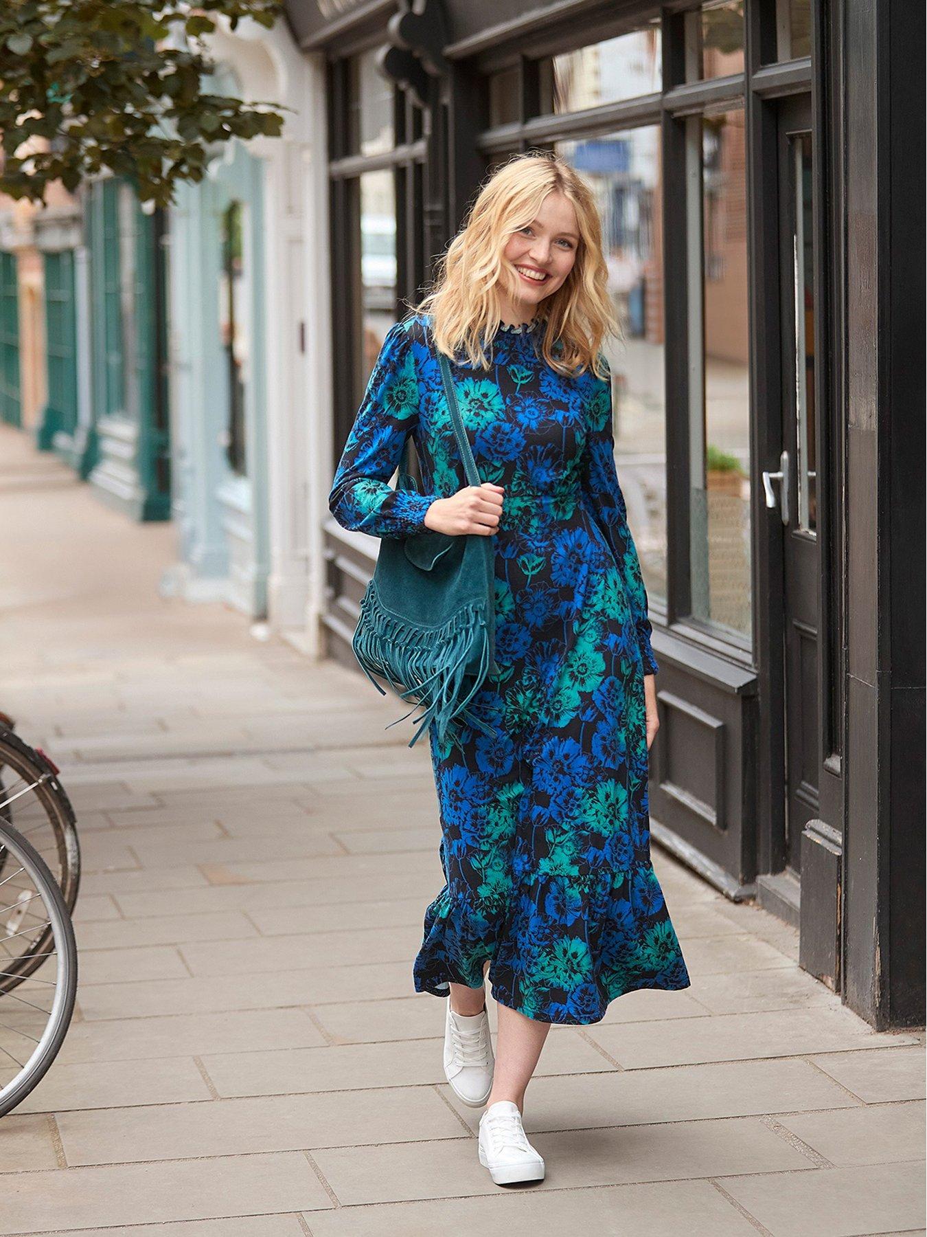 undefined Ophelia Jersey Dress - Blue