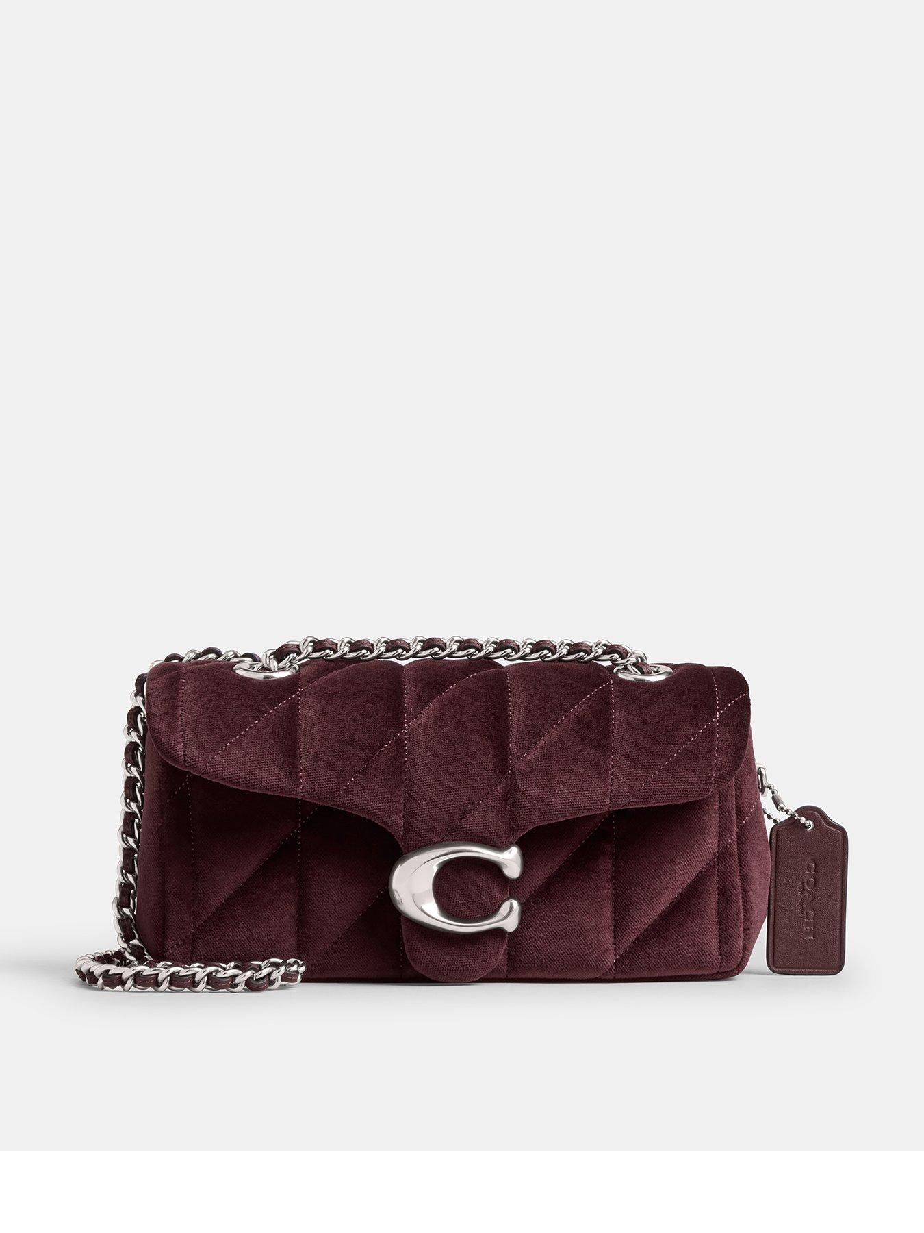 Coach velvet bag on sale