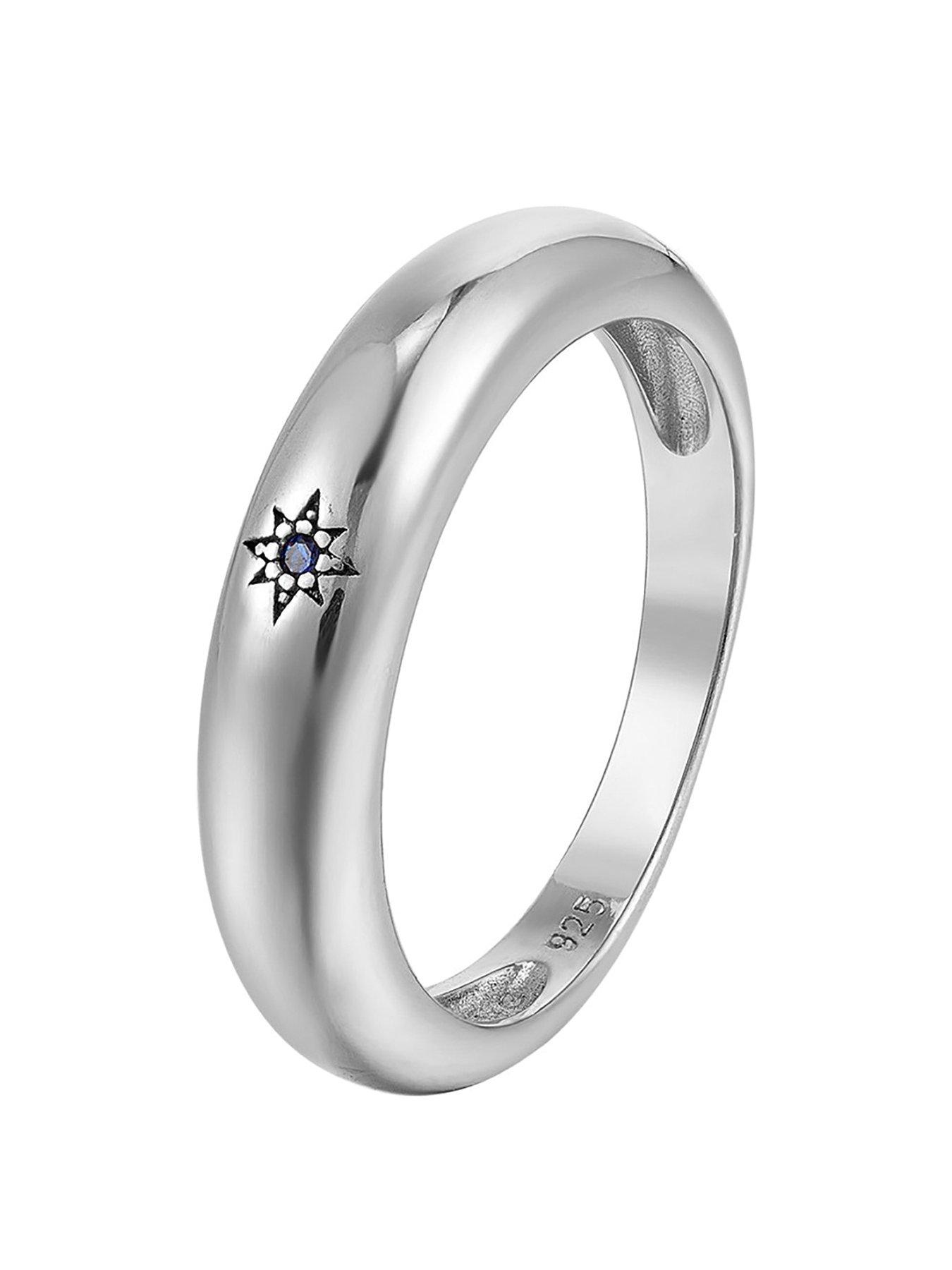 undefined Sapphire Star Domed Ring