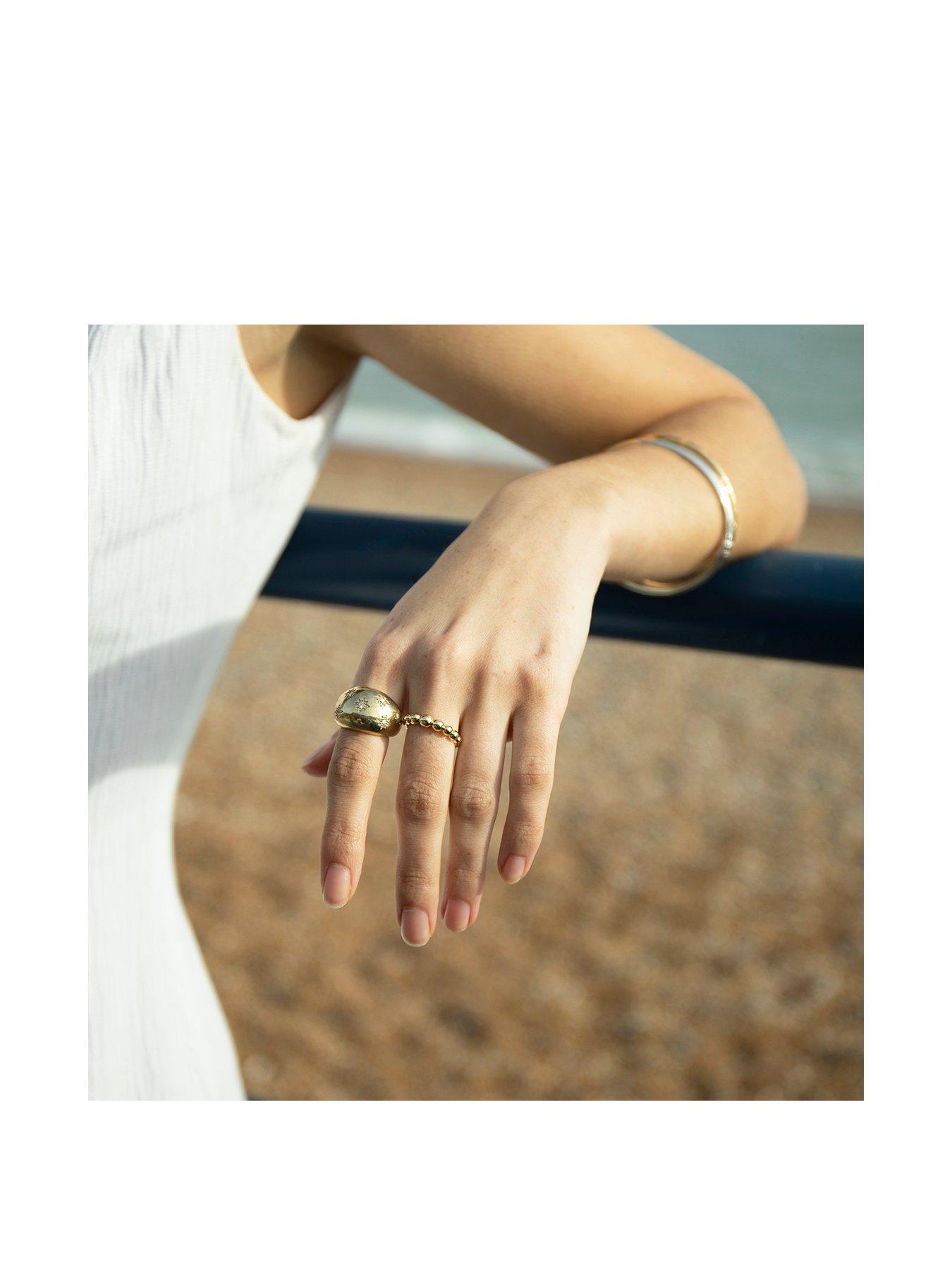 Image 2 of 5 of Seol + Gold Beaded Ring