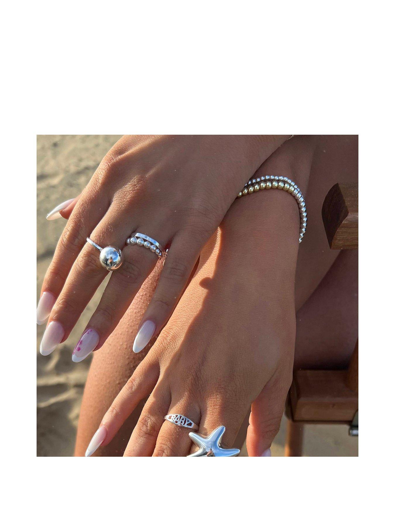 Image 2 of 5 of Seol + Gold Beaded Ring