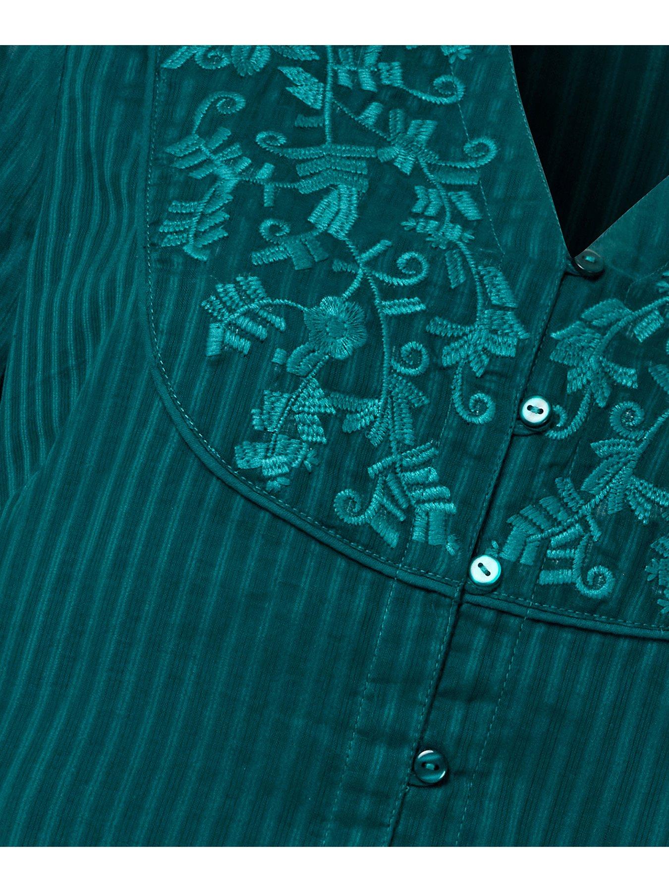  image of joe-browns-embroidered-blouse-green